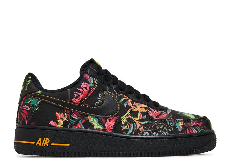 Inefficient Government ordinance stretch Air Force 1 '07 LV8 'Floral Pack' - Nike - BV6068 001 -  black/multicolor-canyon gold | Flight Club