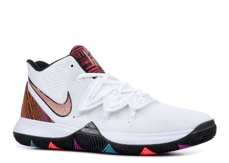 Kyrie 5 GS 'Black History Month' - Nike - CI7894 100 - white/metallic ...