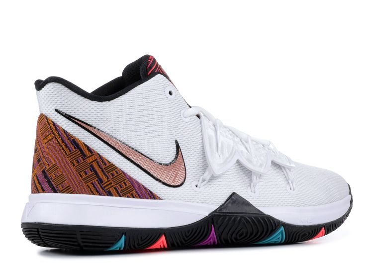 Kyrie 5 GS 'Black History Month' - Nike - CI7894 100 - white/metallic ...