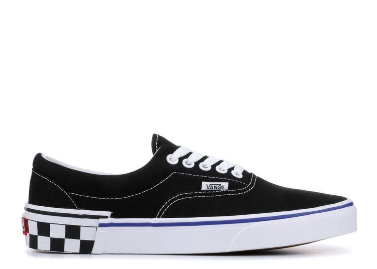 Vans era on sale check block black