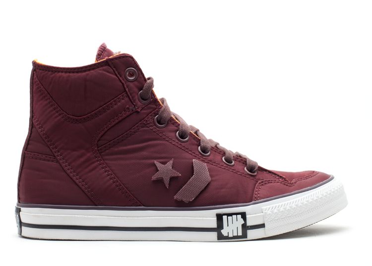 Poorman Weapon Hi 'Undefeated' - Converse - 124127 - tawny burgundy/white | Flight  Club