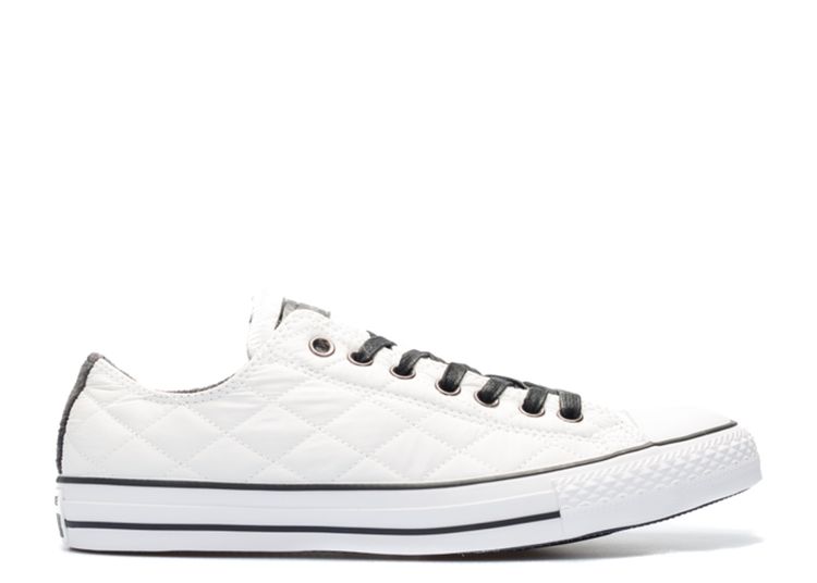 converse ox quilted white