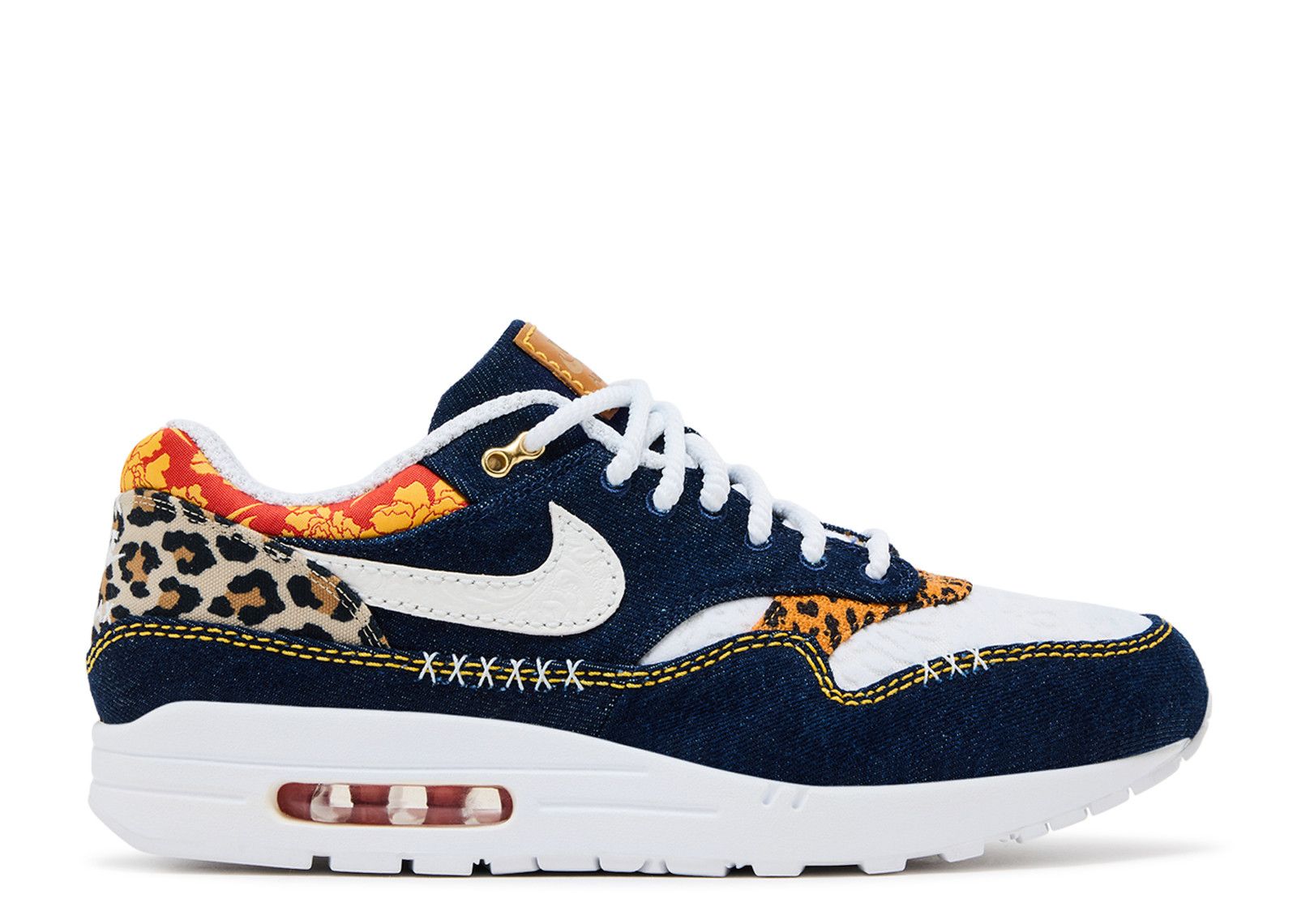 Air Max 1 Premium 'Denim Leopard' - Nike - FJ4452 432 - washed