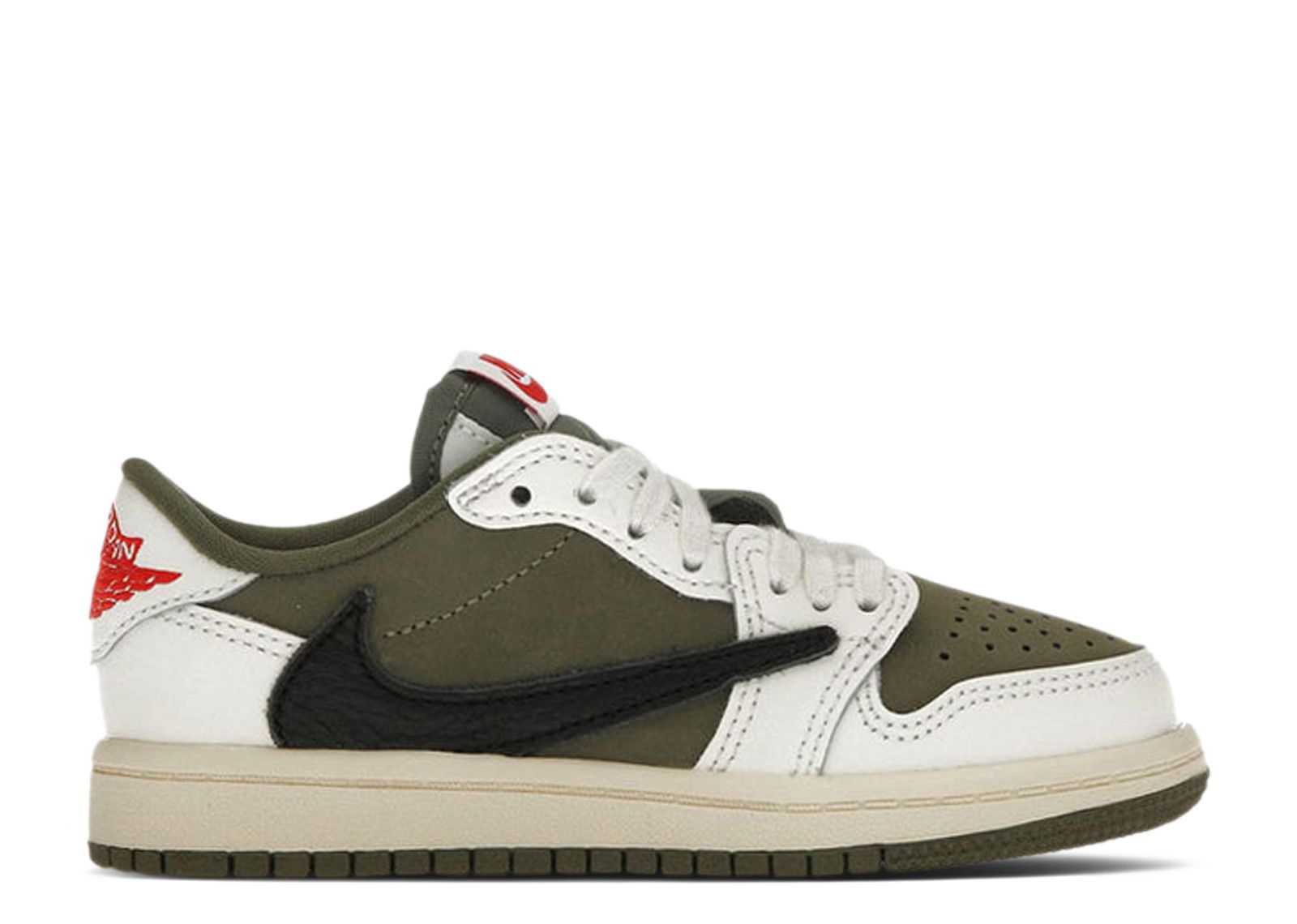 22cm Travis Scott × Nike PS Jordan 1 Travis Scott X Jordan 1 Retro Low OG SP PS 'Pale Vanilla' - Air