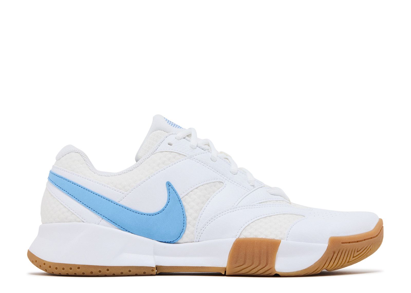 NikeCourt Lite 4 • White/Light Blue/Gum NikeCourt Lite 4 White Light Blue Gum for Sale  main image 4