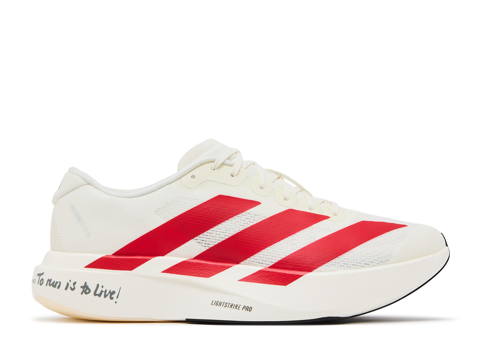 Adizero Evo SL 'To Run Is To Live!' - Adidas - JS1182 - off white