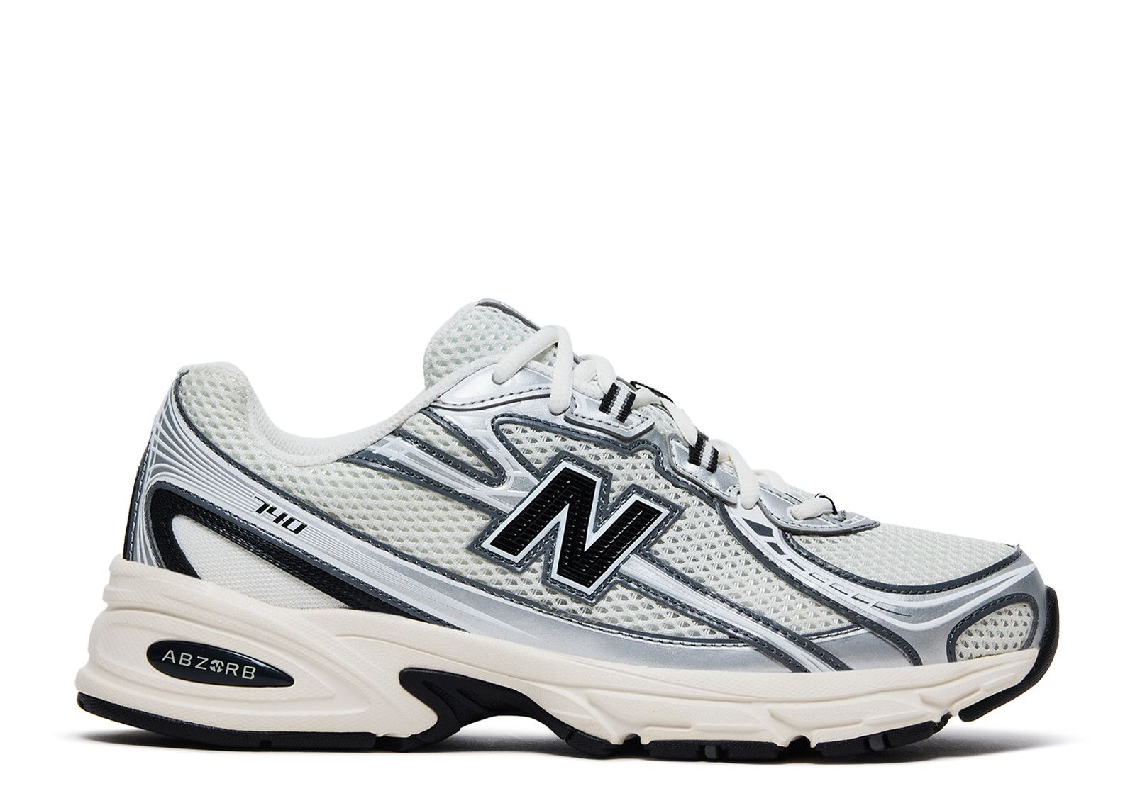 純銀 117g STERLING 960 New Balance 740 'Sea Salt Black Silver Metallic' - New Balance