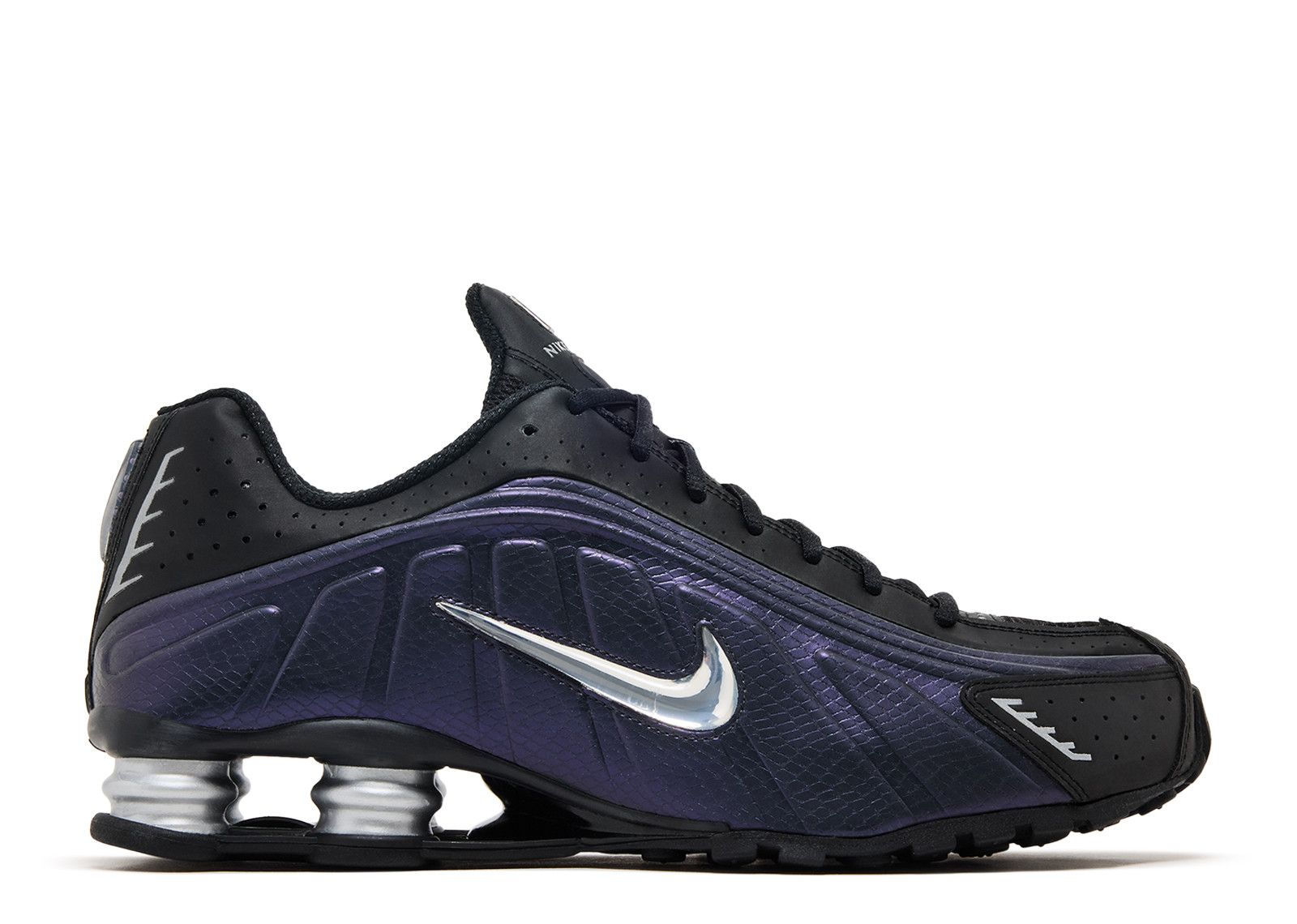 Shox R4 'Black Metallic Silver Purple Dynasty' - Nike - IO4546 002