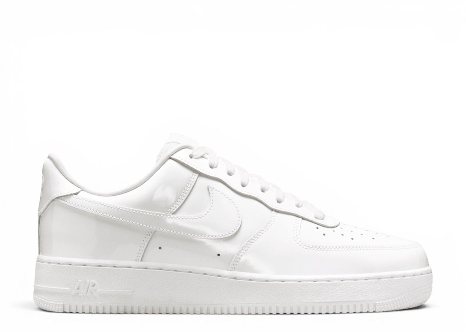 Nike White and Black Low-Top Patent Leather Sneakers Nike - Air Force 1 Low Patent Leather (Black/White) – eluXive main image 2