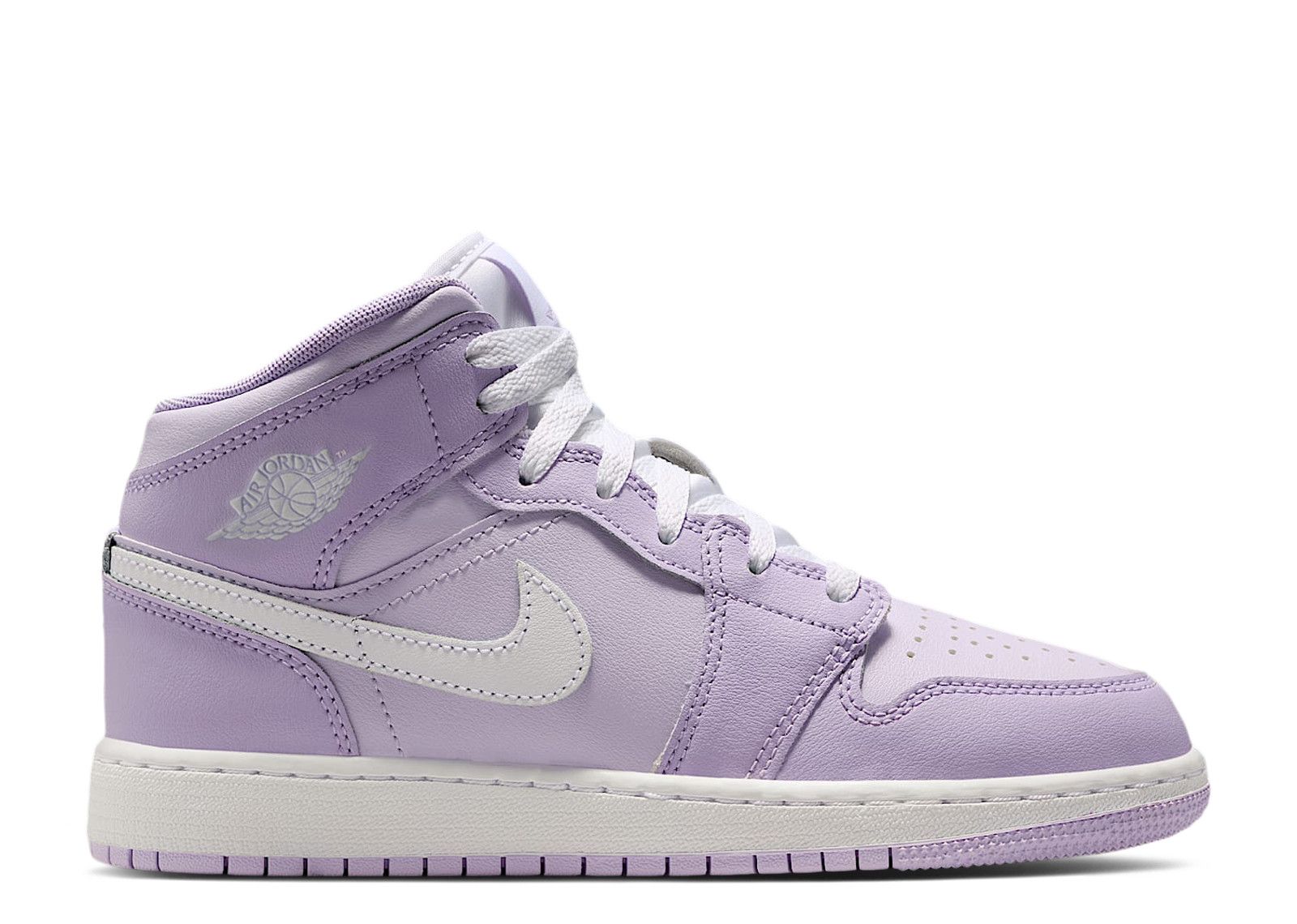 靴 Nike GS Air Jordan 1 Mid Violet Nike Air Jordan 1 Mid GS 'Violet Mist' - Nike - DQ8423 502