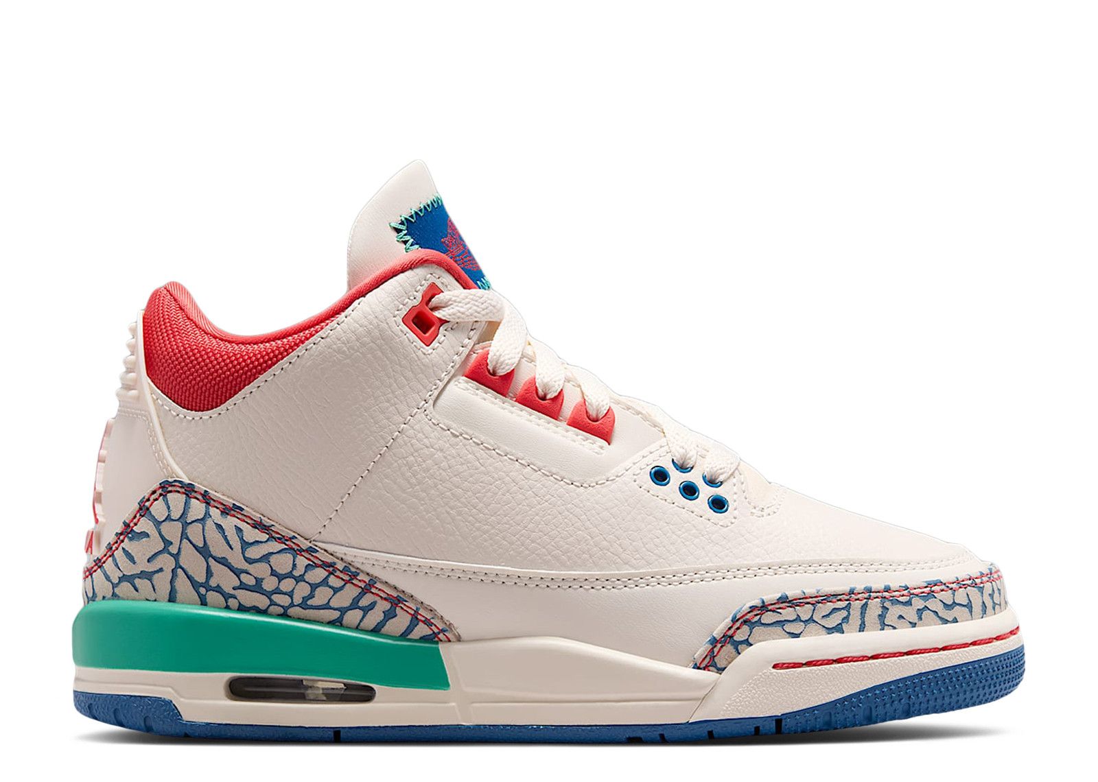 Jordan 3 GS Retro 'Chalk & Track Red' - Air Jordan - IO2076 100
