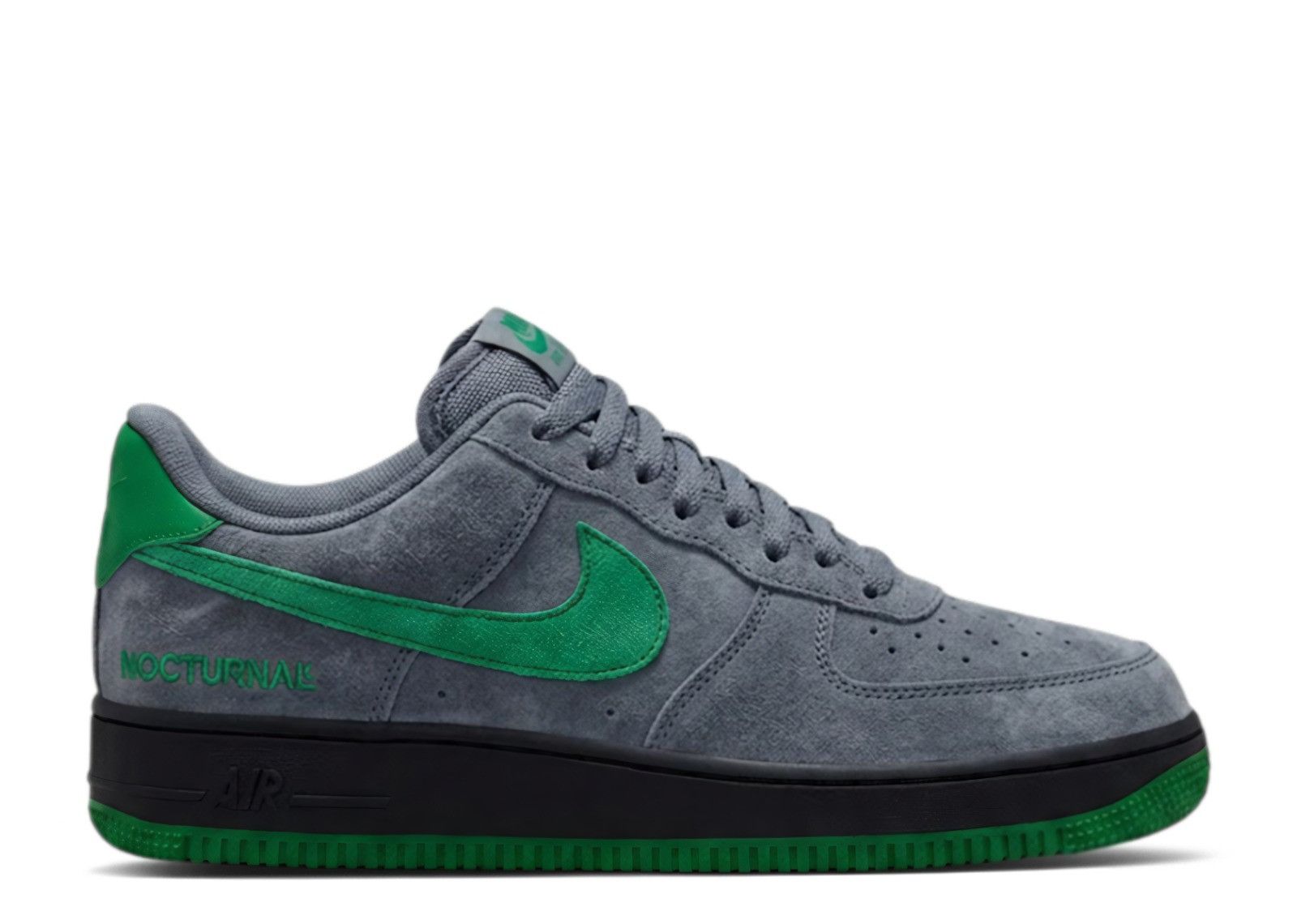 Nike Nocturnal x SB Air Force 1 Low 'Grey Suede With Green Swoosh'