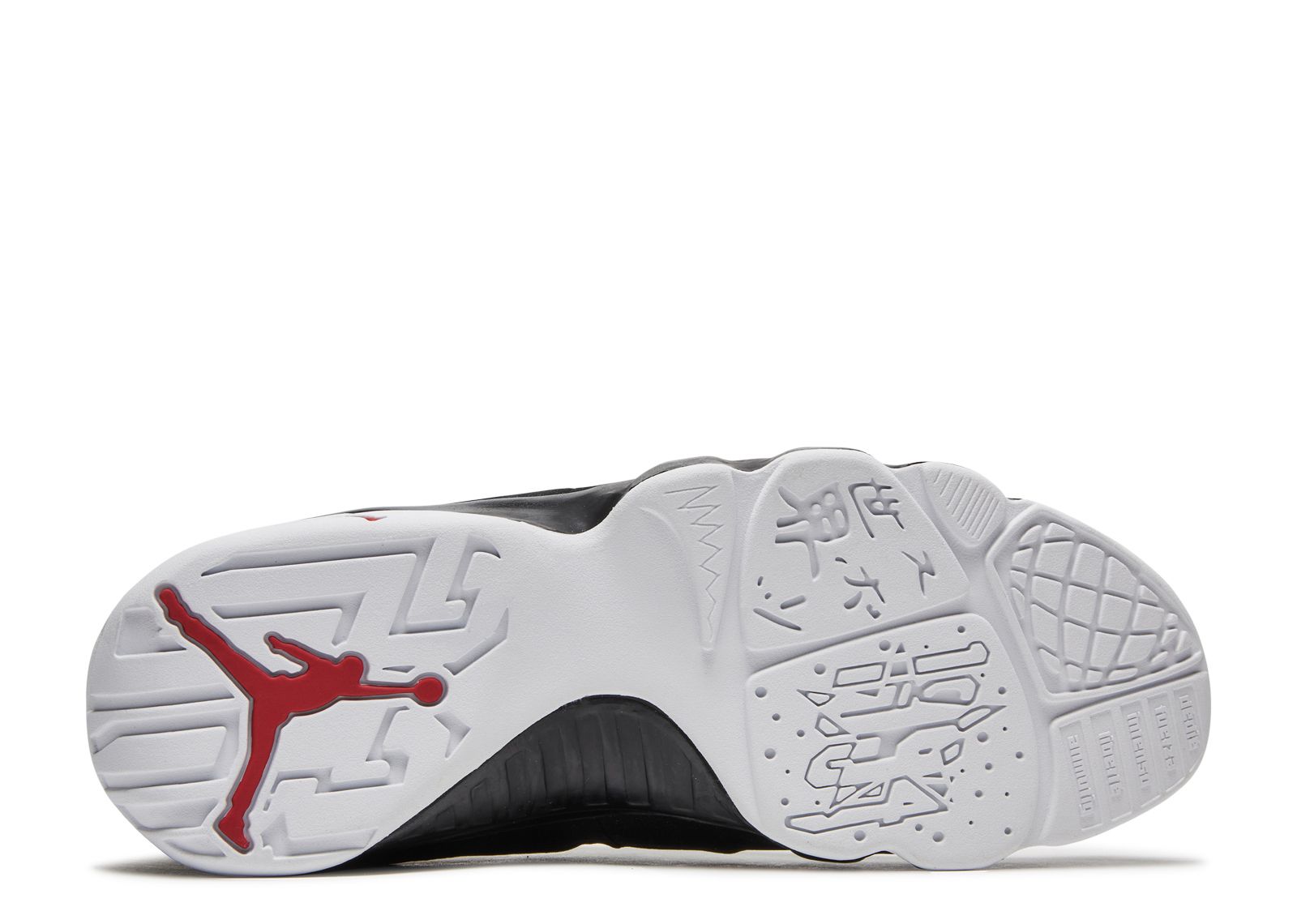 jordan 9 white black red