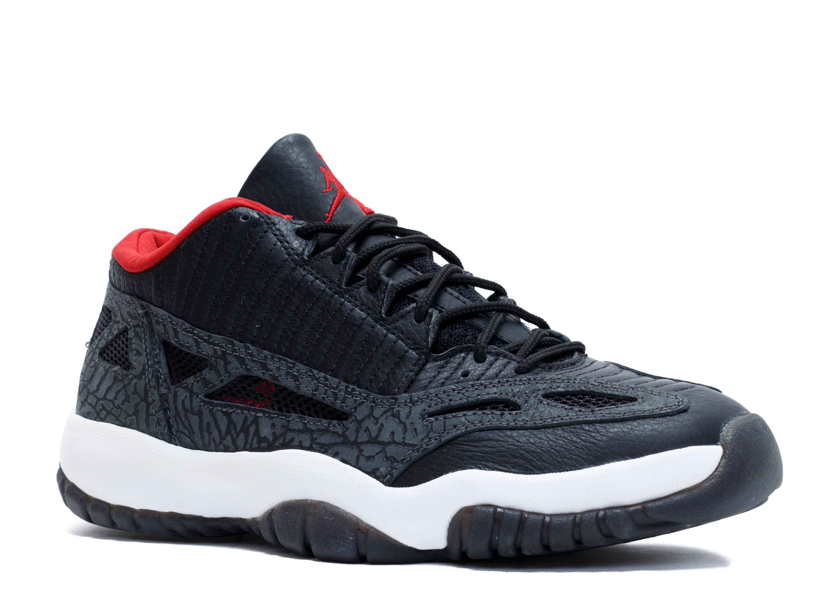 Jordan Retro 11 Charcoal Black Sneakers Size 11 - Air Jordan 11 Retro IE 2011 Low Black Charcoal Red  main image 3