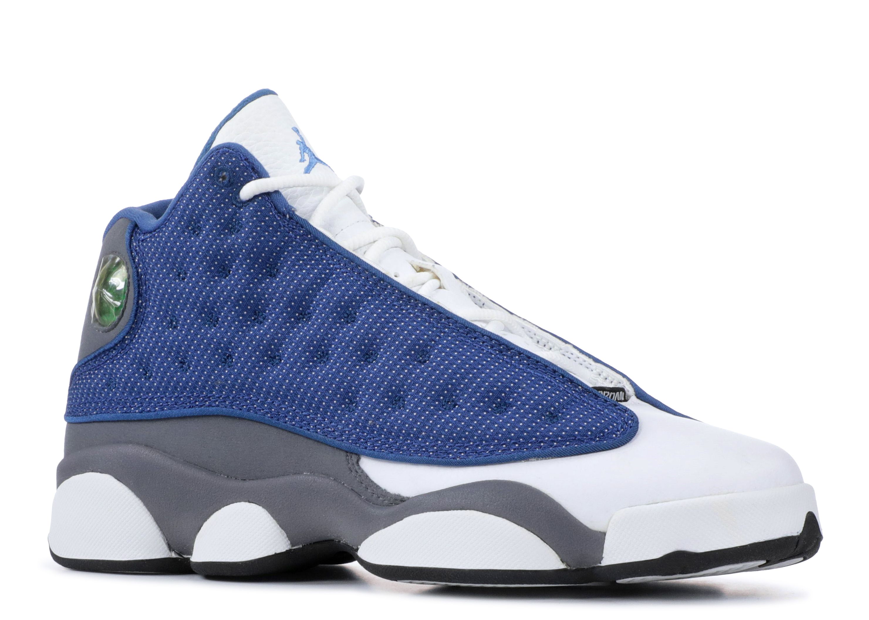 jordan 13 retro golf white navy blue