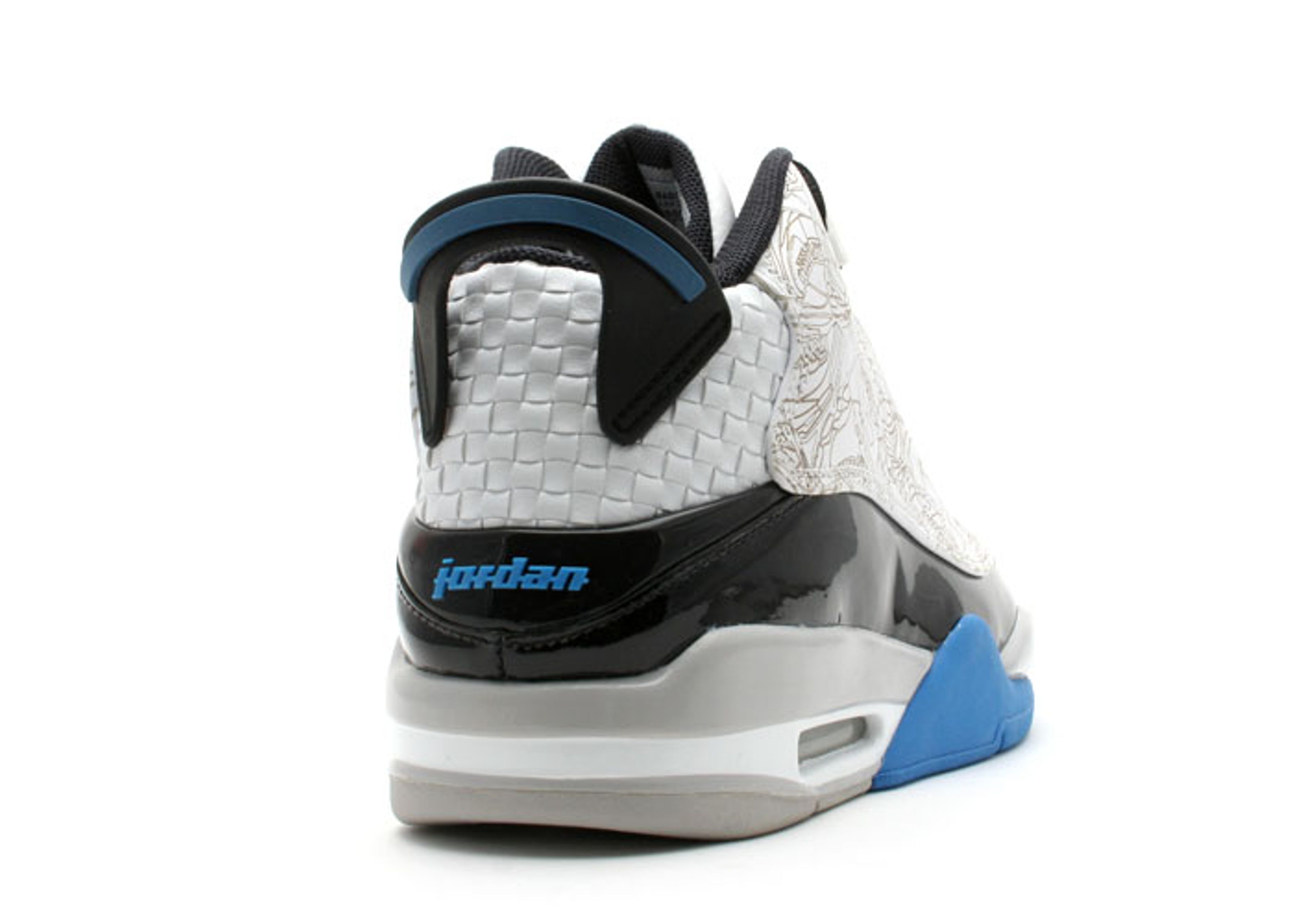 Nike Air Jordan Dub Zero White Mens Size 14 Black Blue Laser Cut 311046-102 2005 2.jpg main image 4