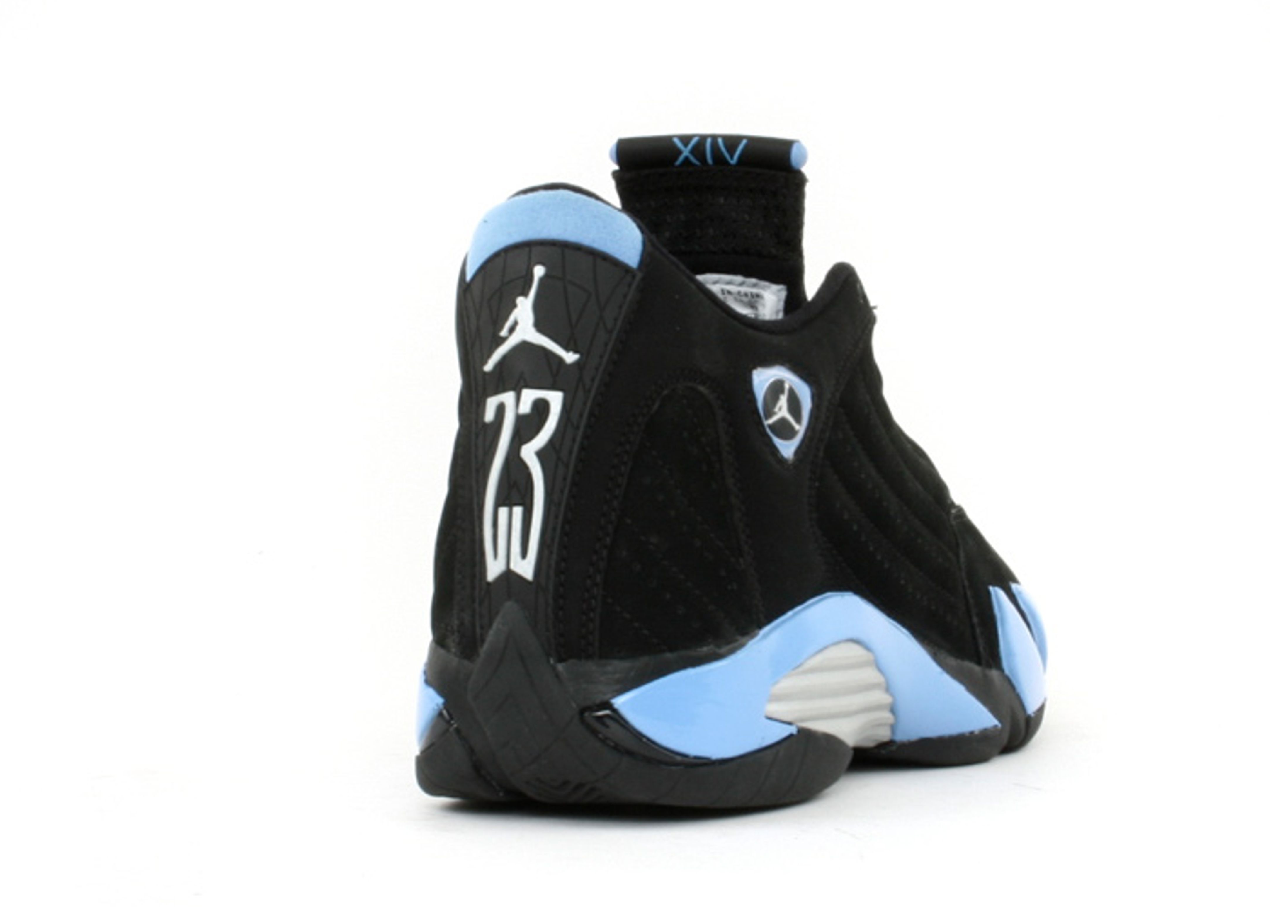 black and baby blue 14s