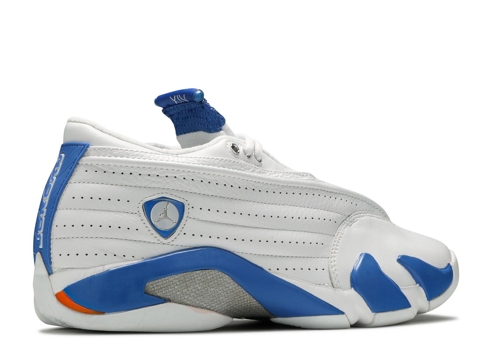 White blue orange store jordan 14