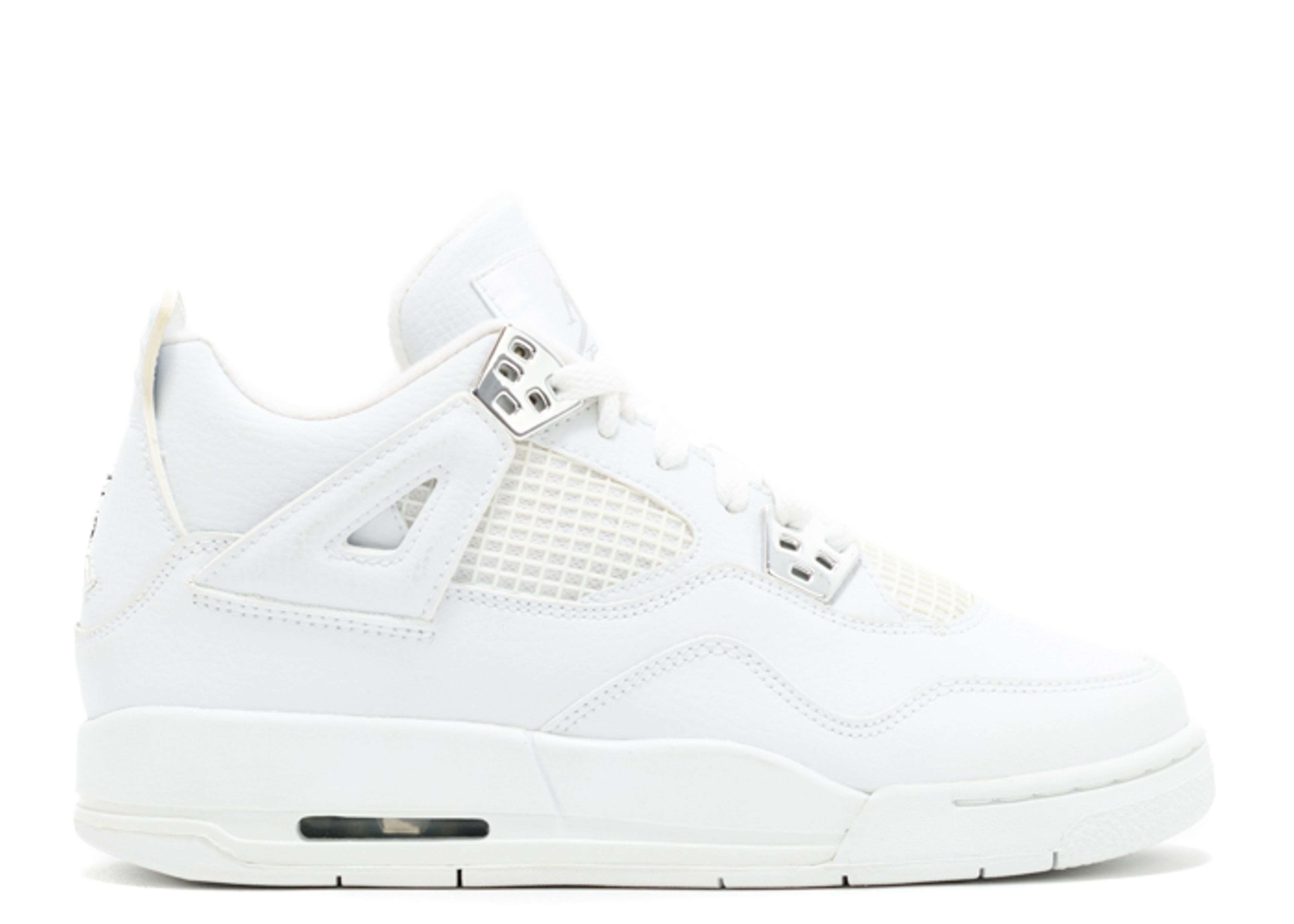 all white pure money 4s