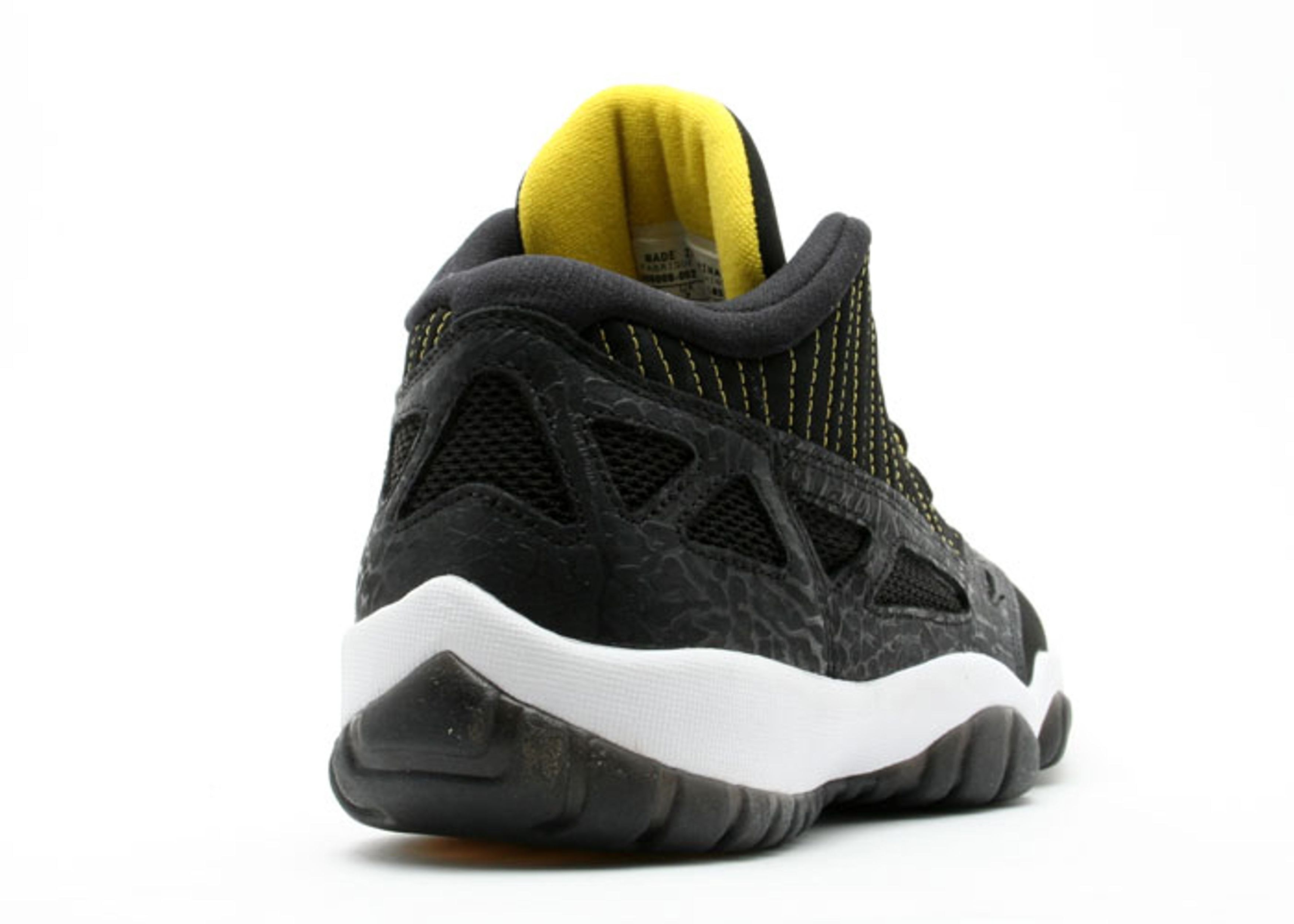 Black Concord 11 Yellow Soles Jordan 11 Retro Low IE 'Zest' Air