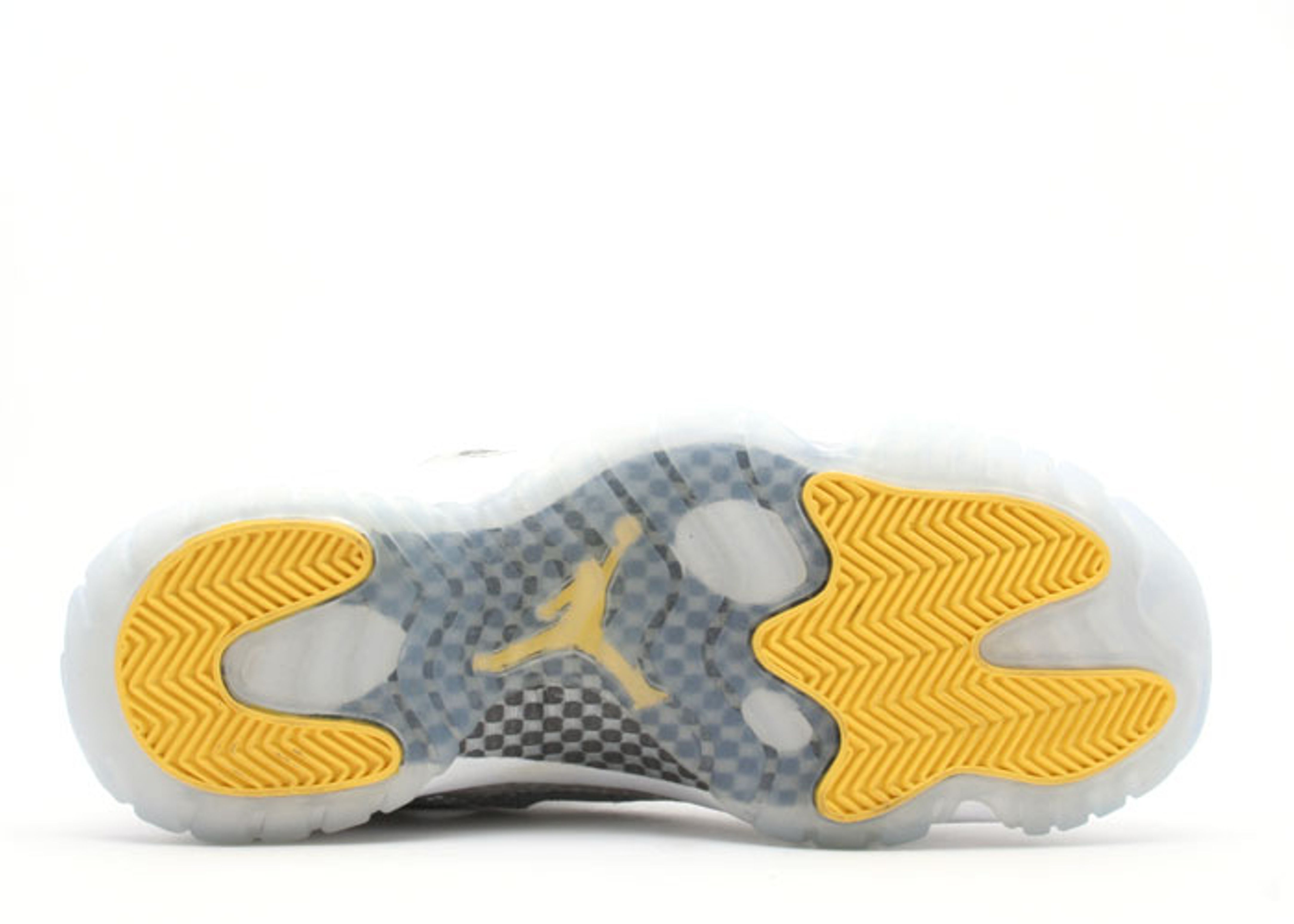 yellow and silver jordan 11