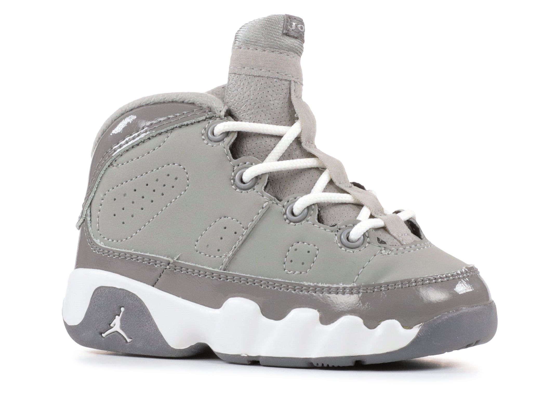 gray and baby blue jordans