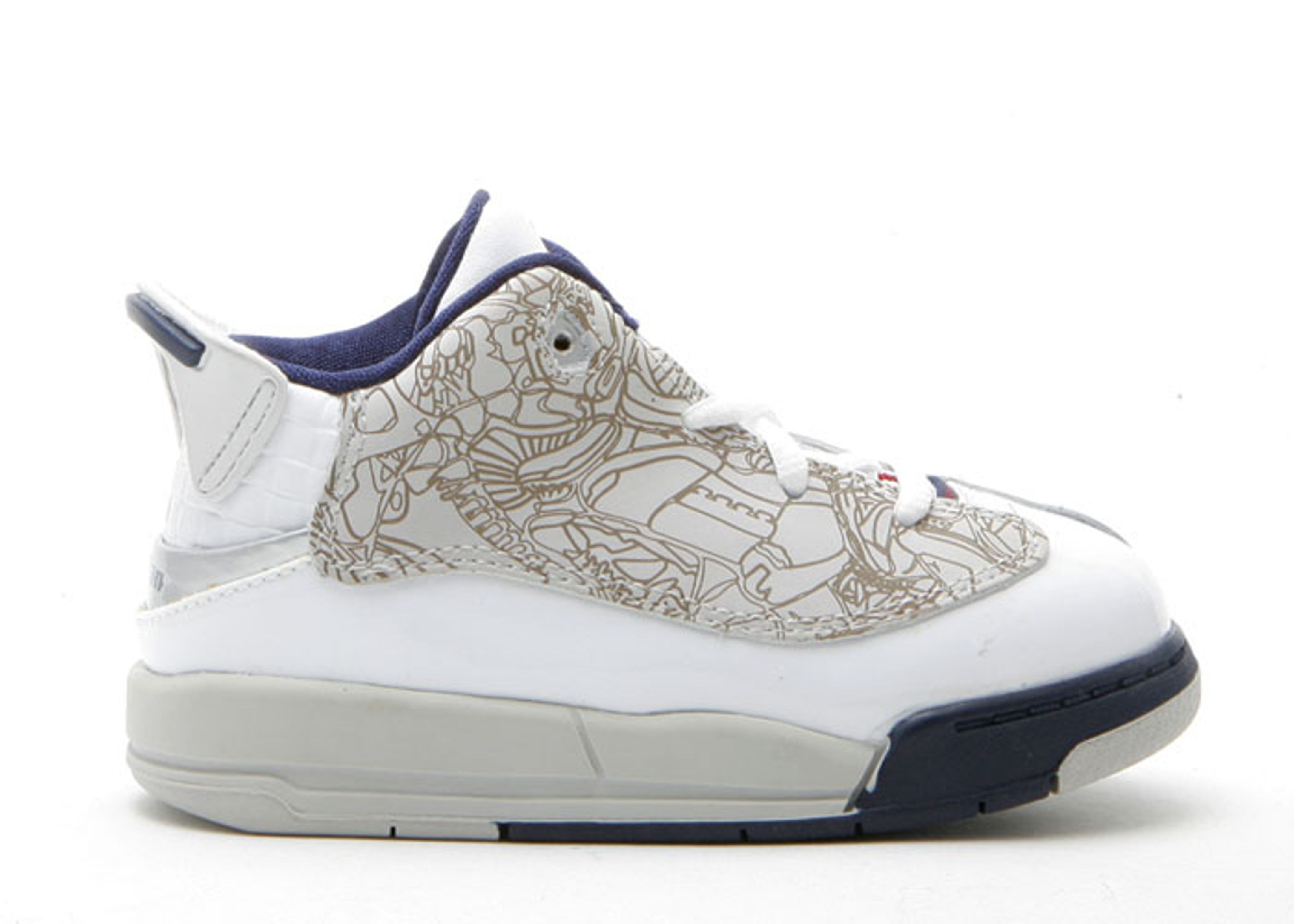 Jordan D Zero Td - Air Jordan - 311072 104 - white/midnight navy-n-grey ...