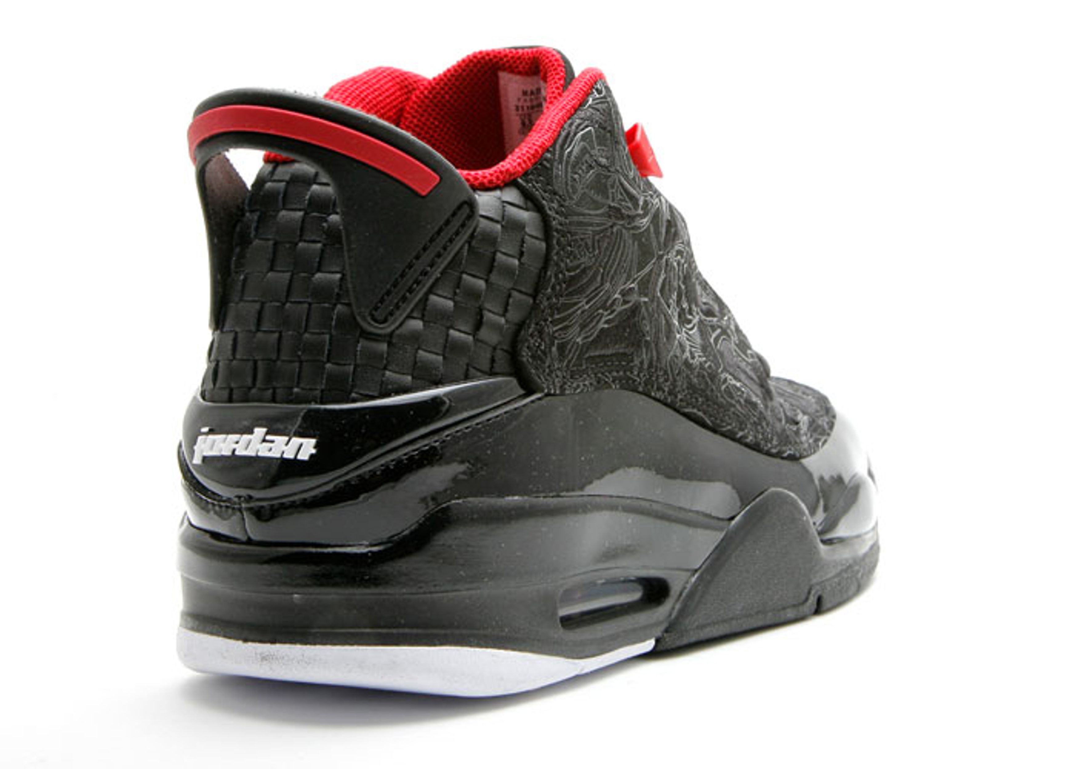 JORDAN DUB ZERO SNEAKERS RED BLACK WHITE. Air Jordan Dub Zero Fire Red (GS) – Puffer Reds main image 3