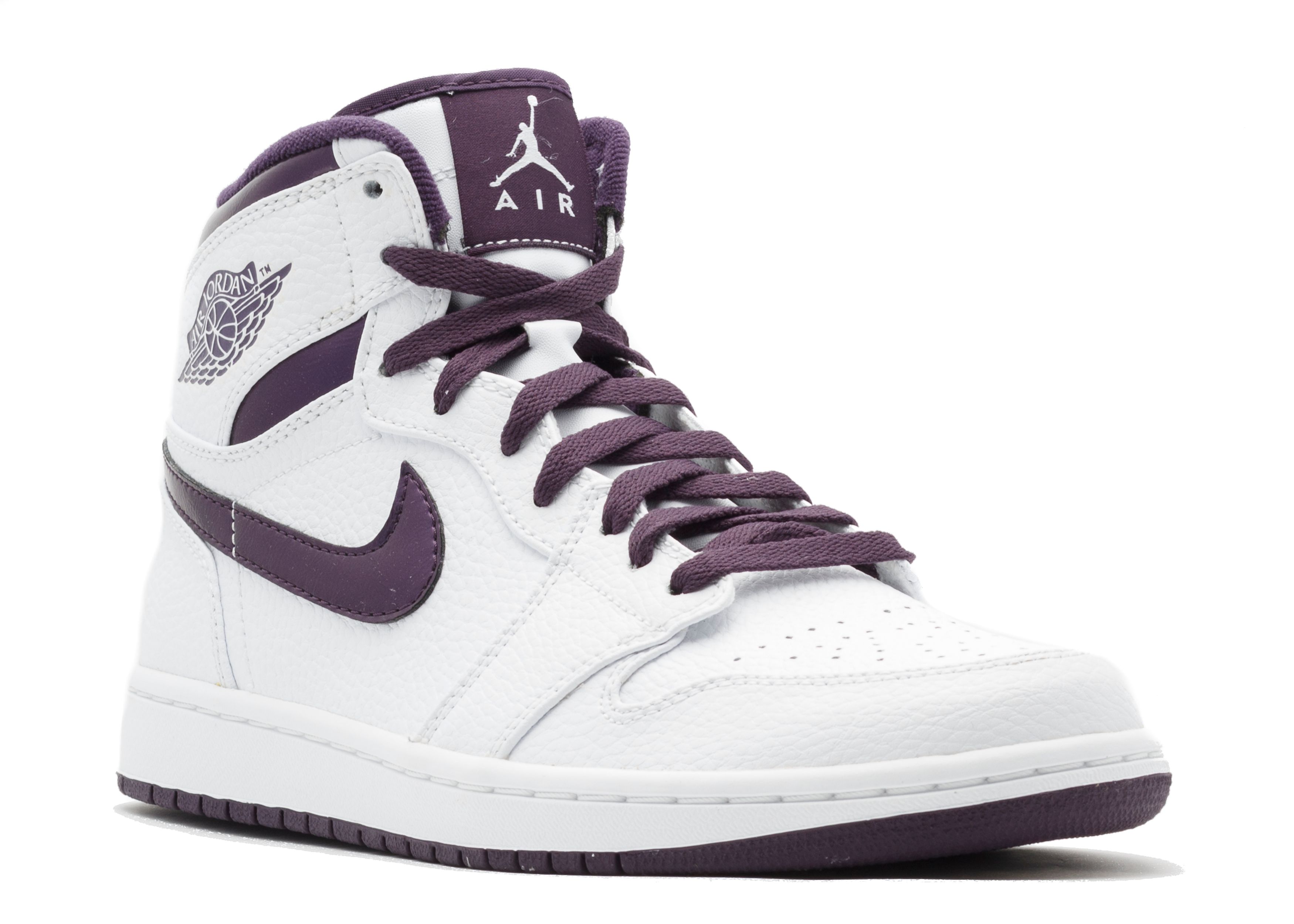 jordan 1's purple and white