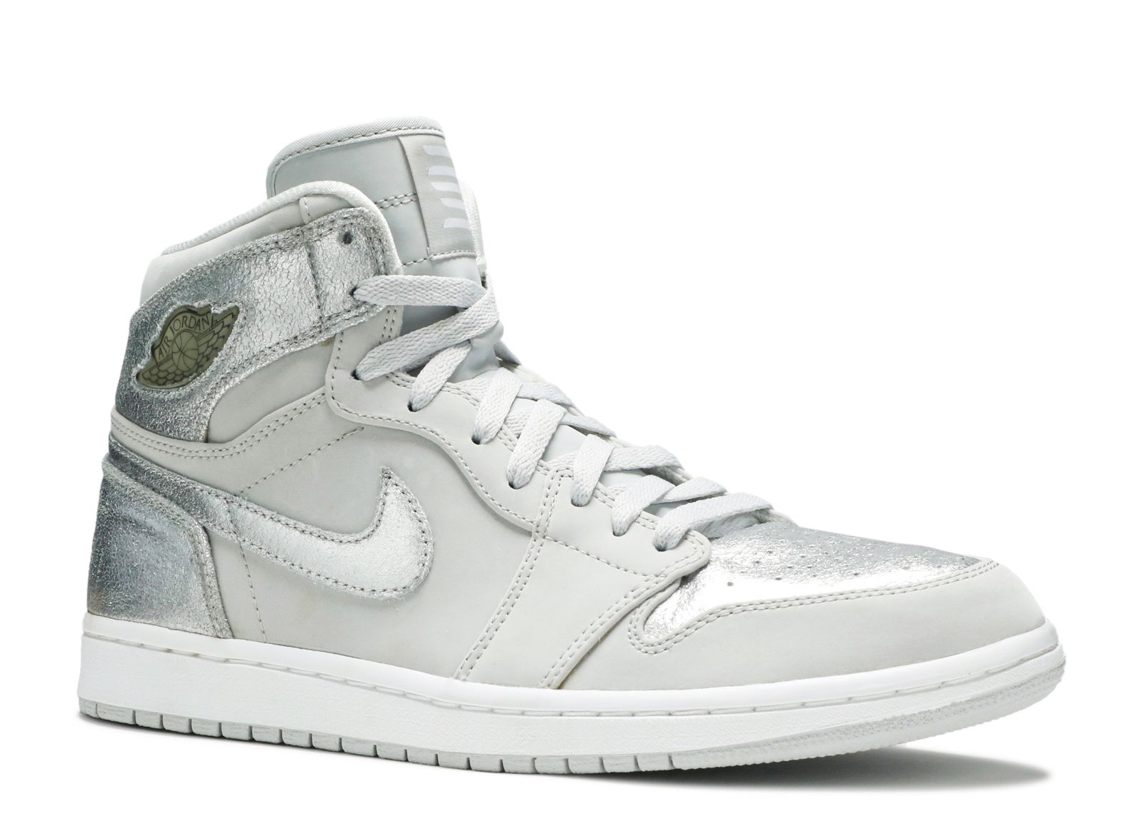 Air Jordan 1 Retro Hi Silver 25th Anniversary Air Jordan 001 Neutral Grey Mtllc Silver White Flight Club