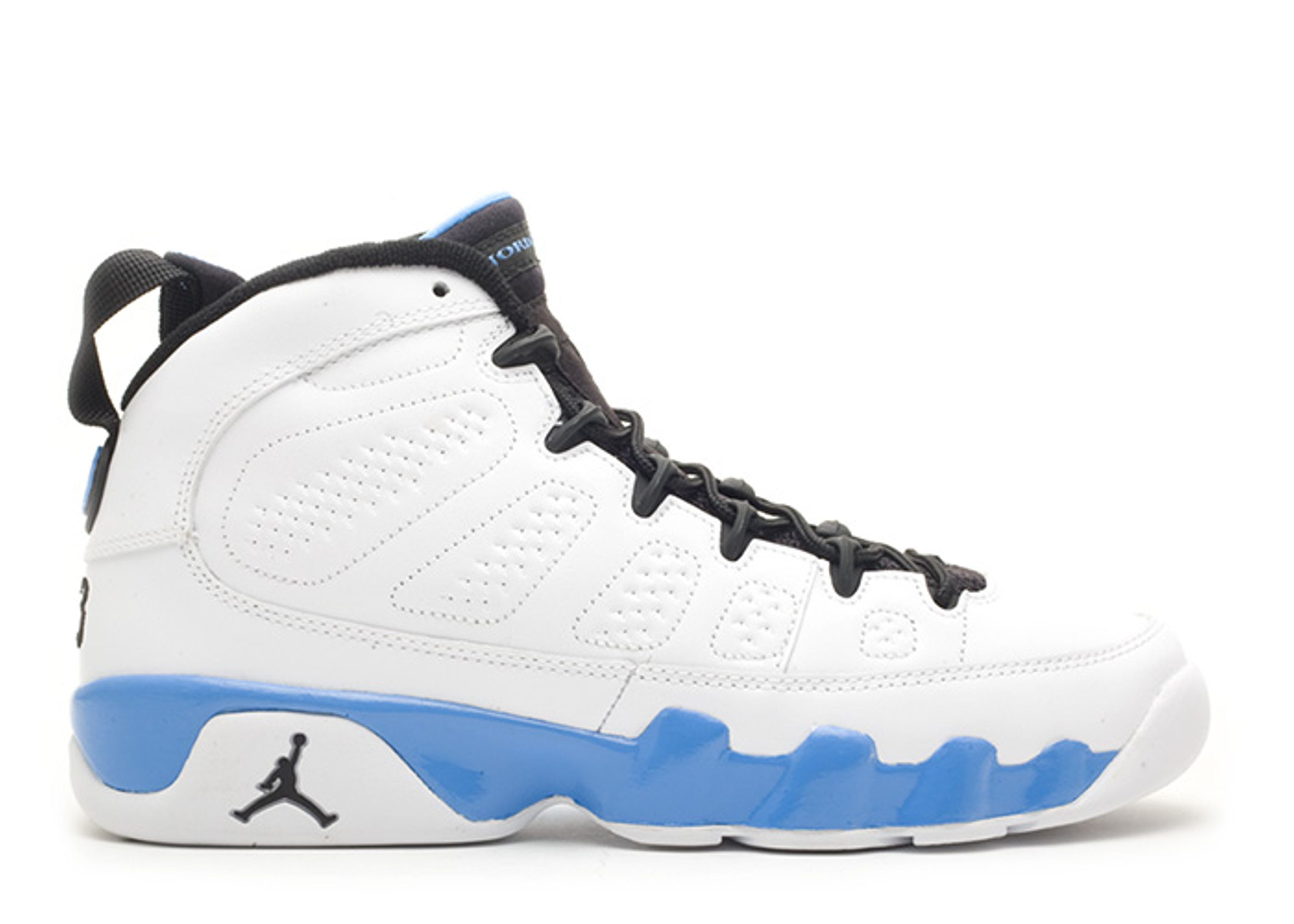 Air Jordan 9 Retro GS White/Blue Size‎ 4Y 302359-145 display picture 3