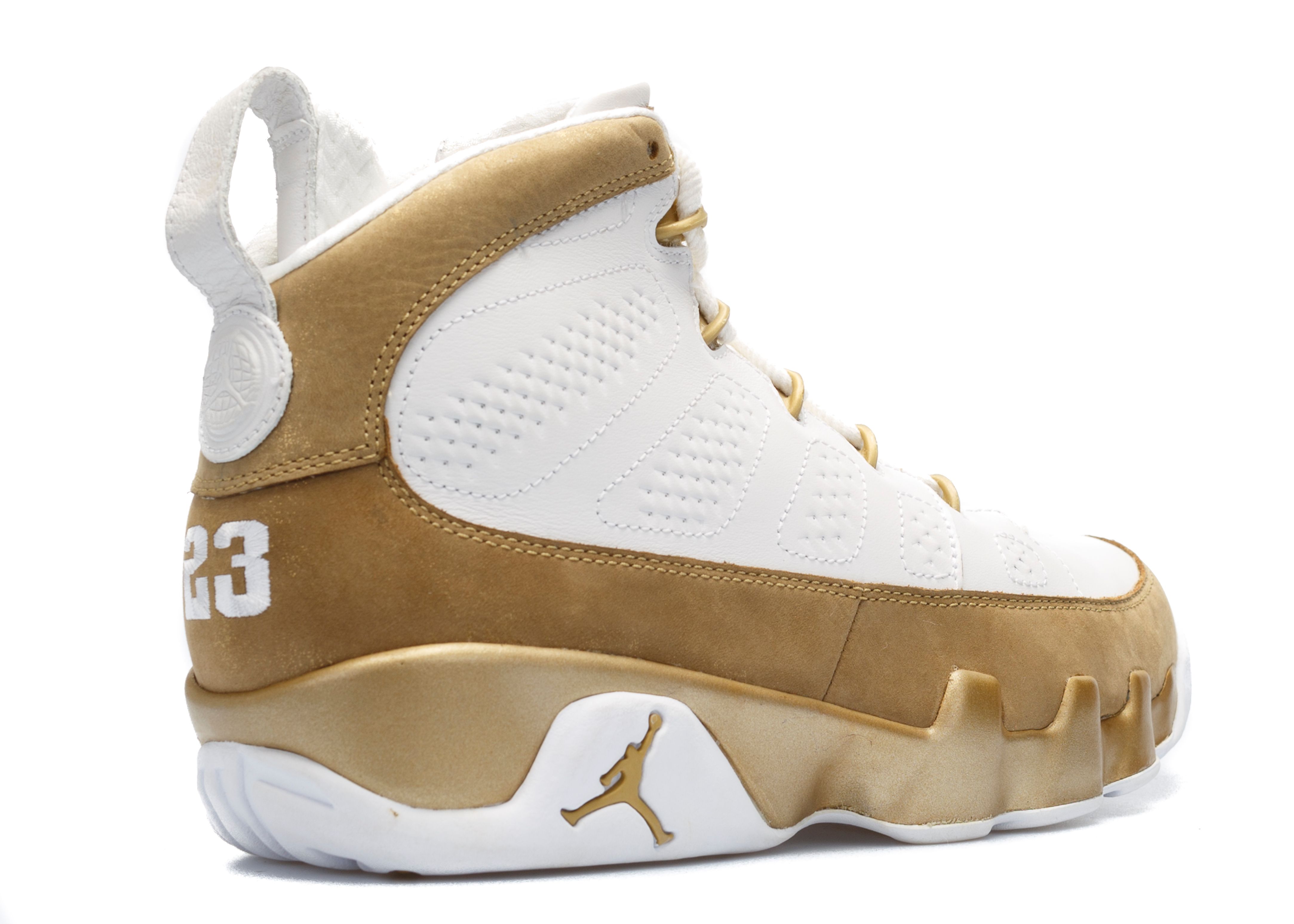 gold and white 9s
