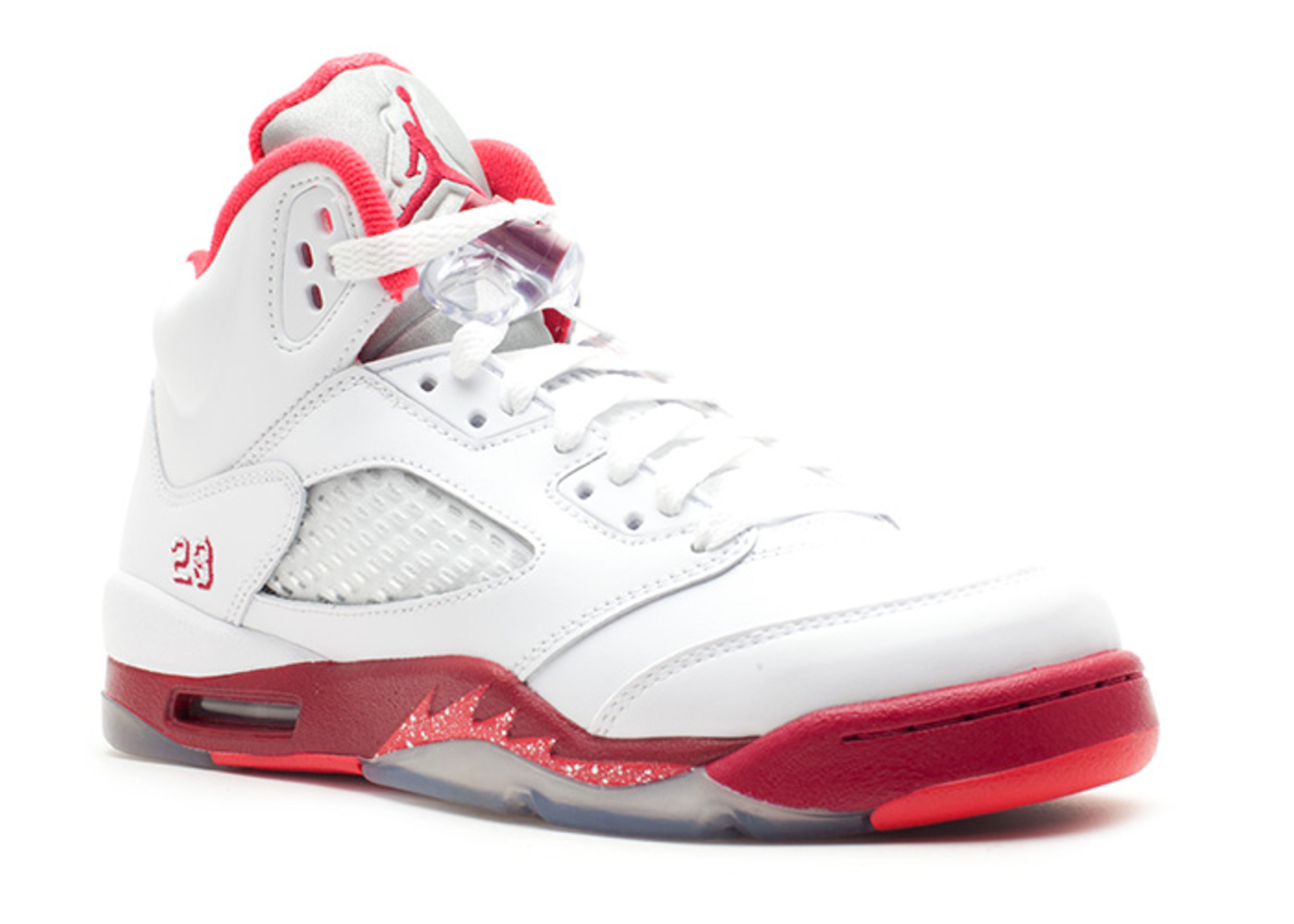 Jordan 5 Retro GS - Air Jordan - 440892 101 - white/legacy red 