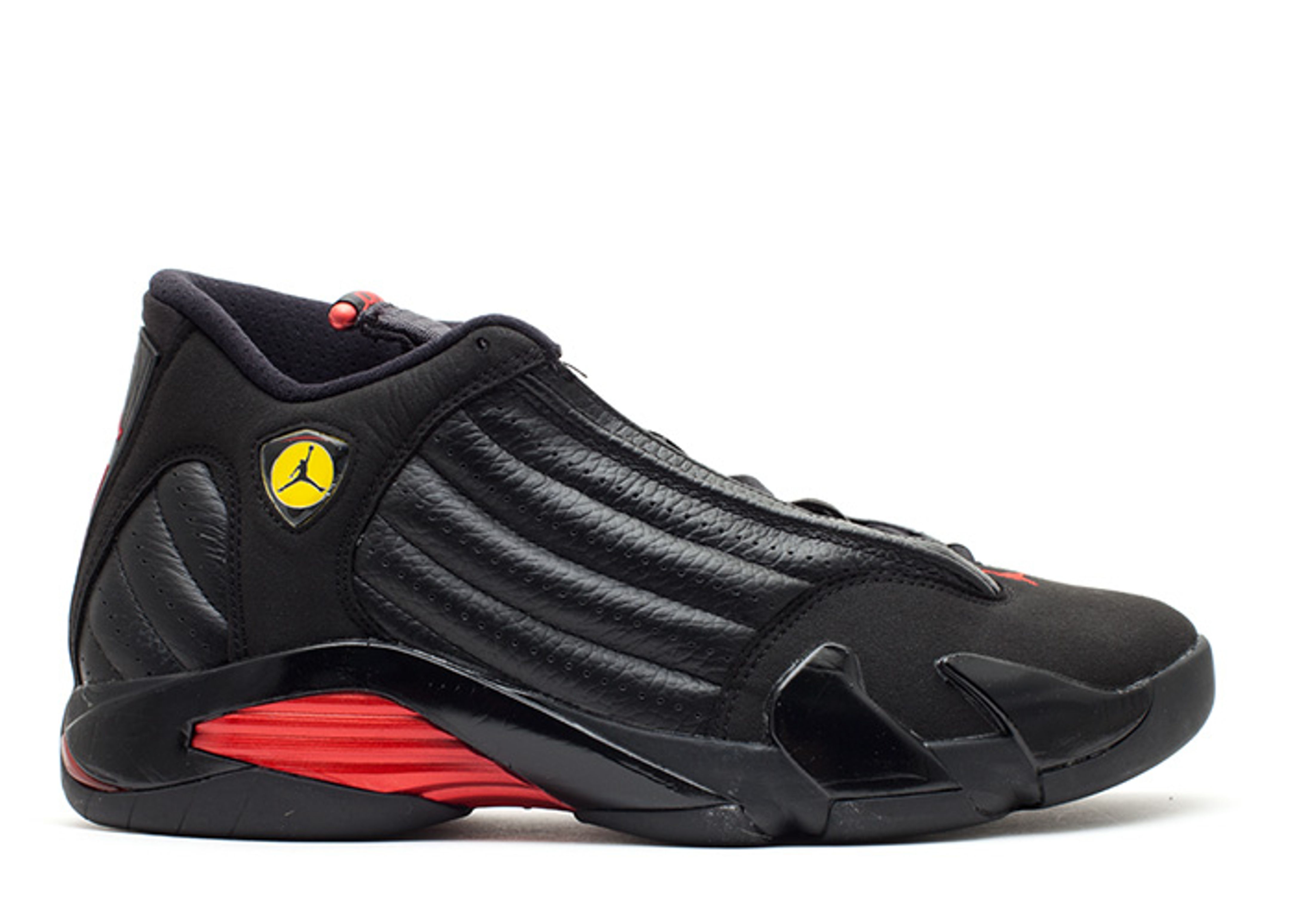 black and red jordan 14s