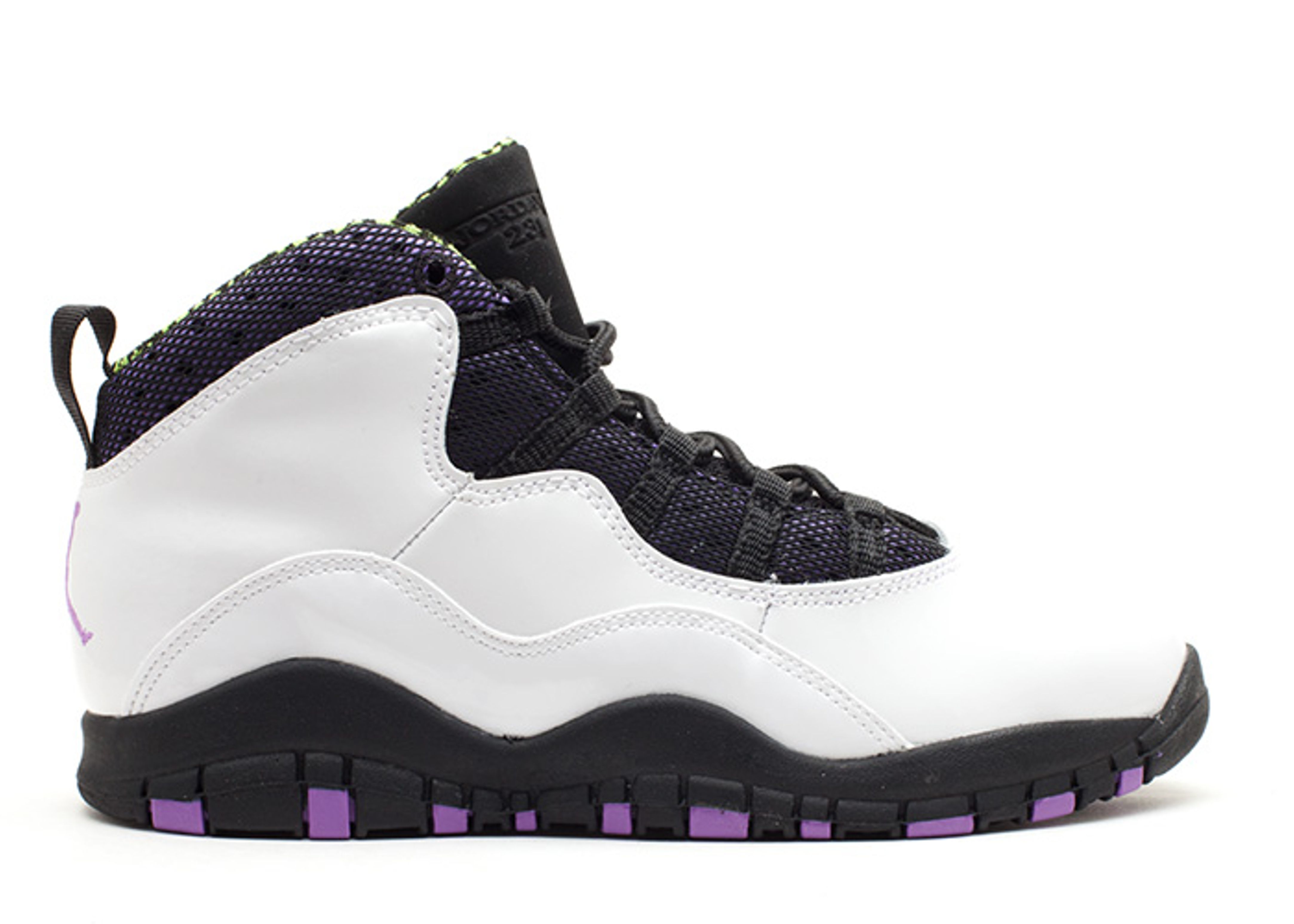 retro 10 purple and white