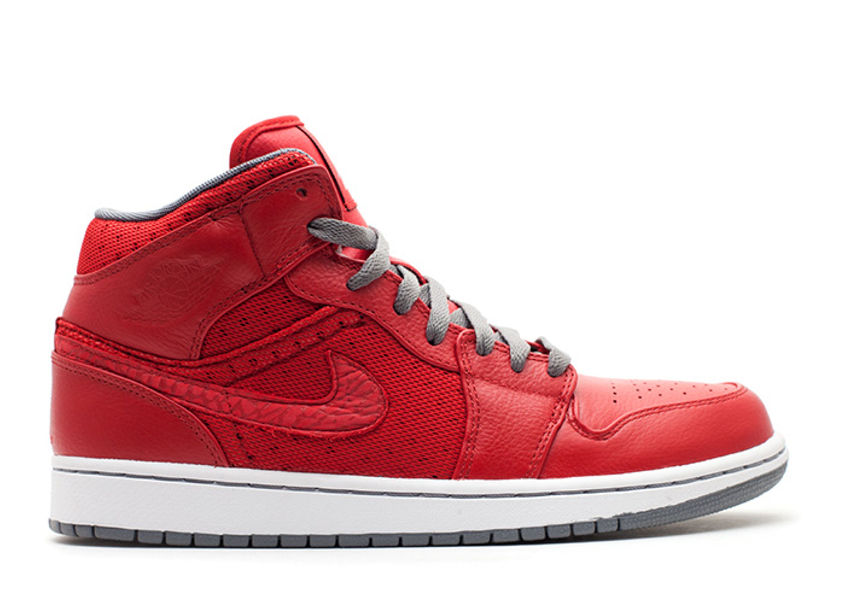 Nike Air Jordan 1 Retro Phat Varsity Red Grey Sneakers 364770-602 Size 12 CLEAN Jordan 1 Phat Mid Varsity Red for Sale | Authenticity  main image 3