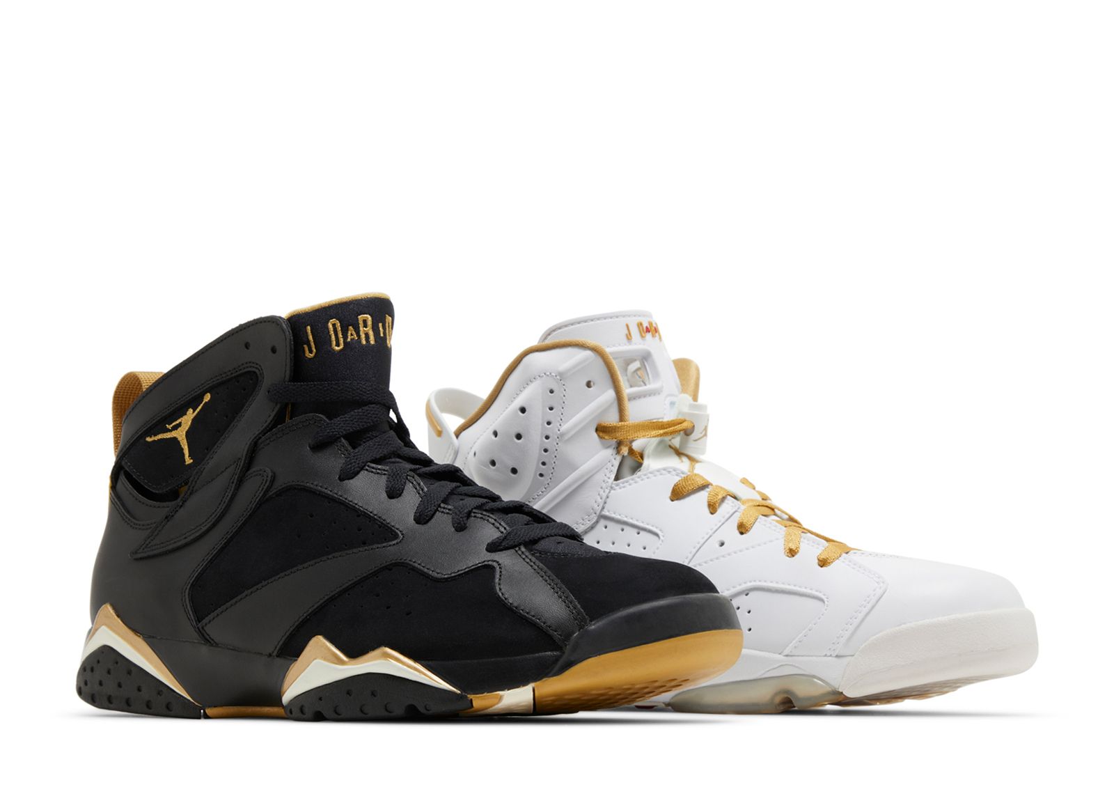 gold jordan 7