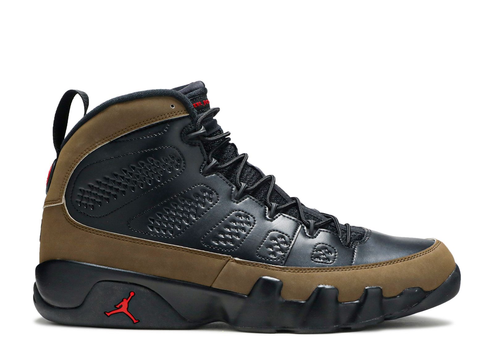 jordan 9 green and black