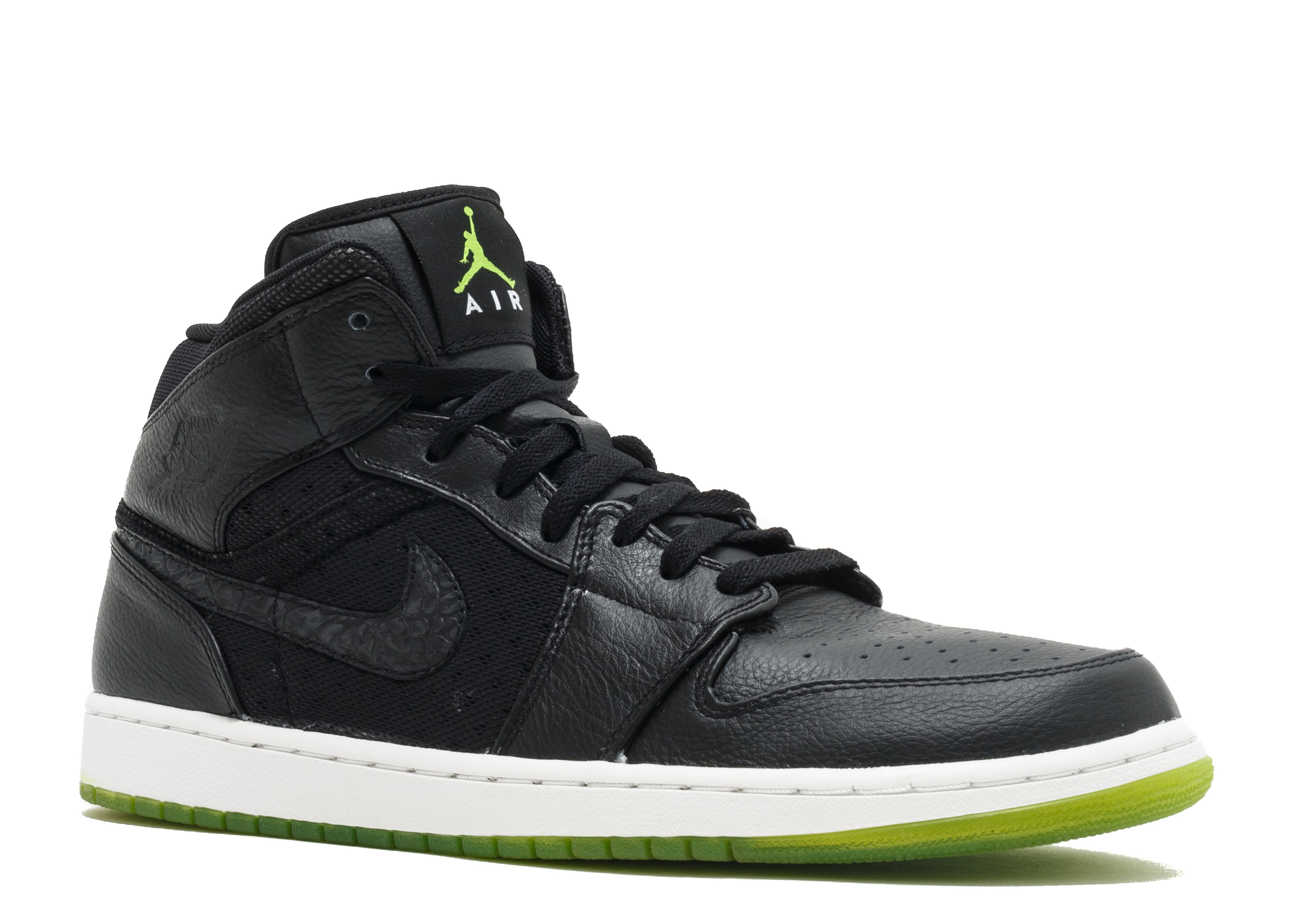 jordan 1 phat black action green