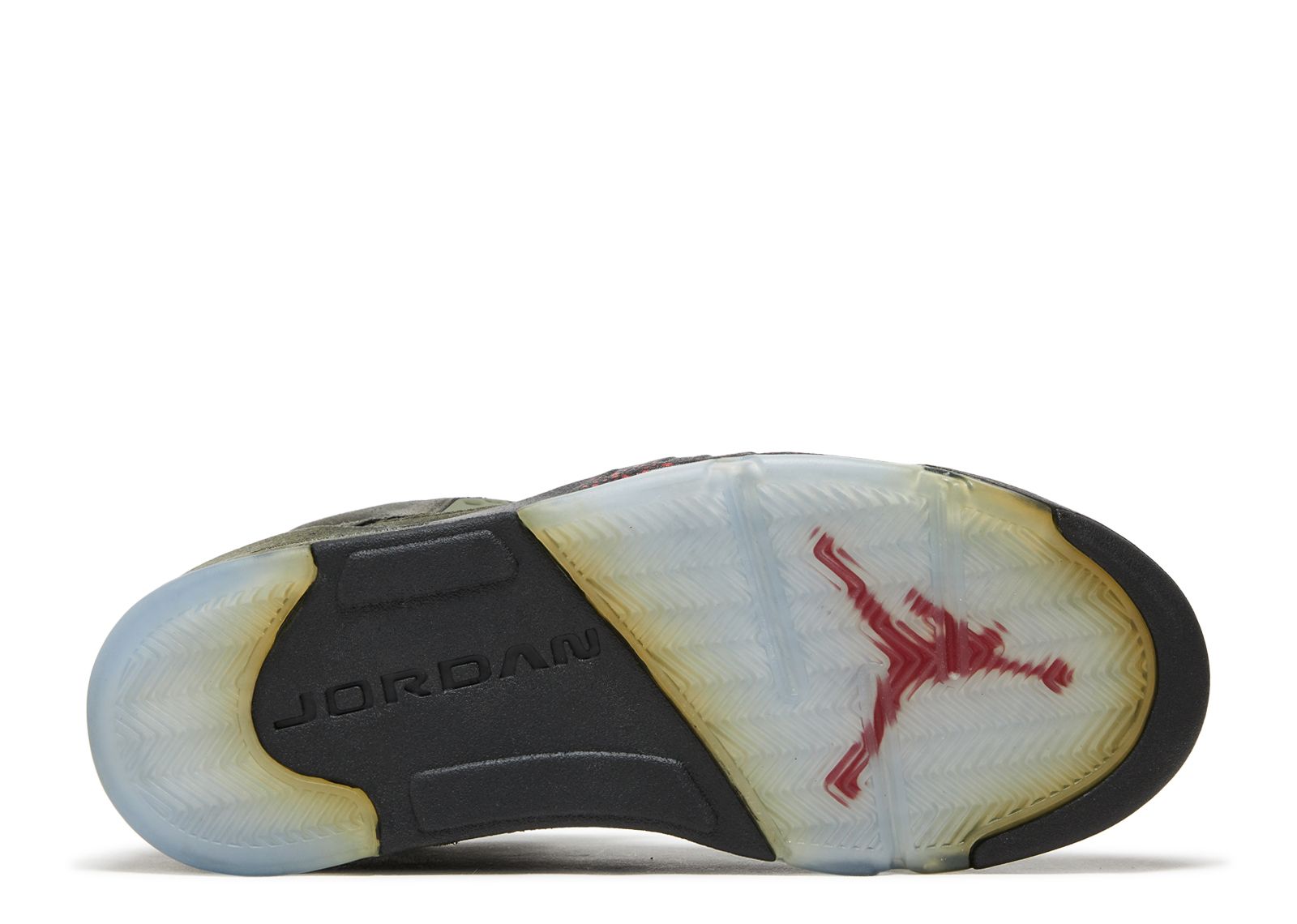 Air Jordan 5 Retro 'Fear' - Air Jordan - 626971 350 - sequoia/fire red-mdm  olv-blck