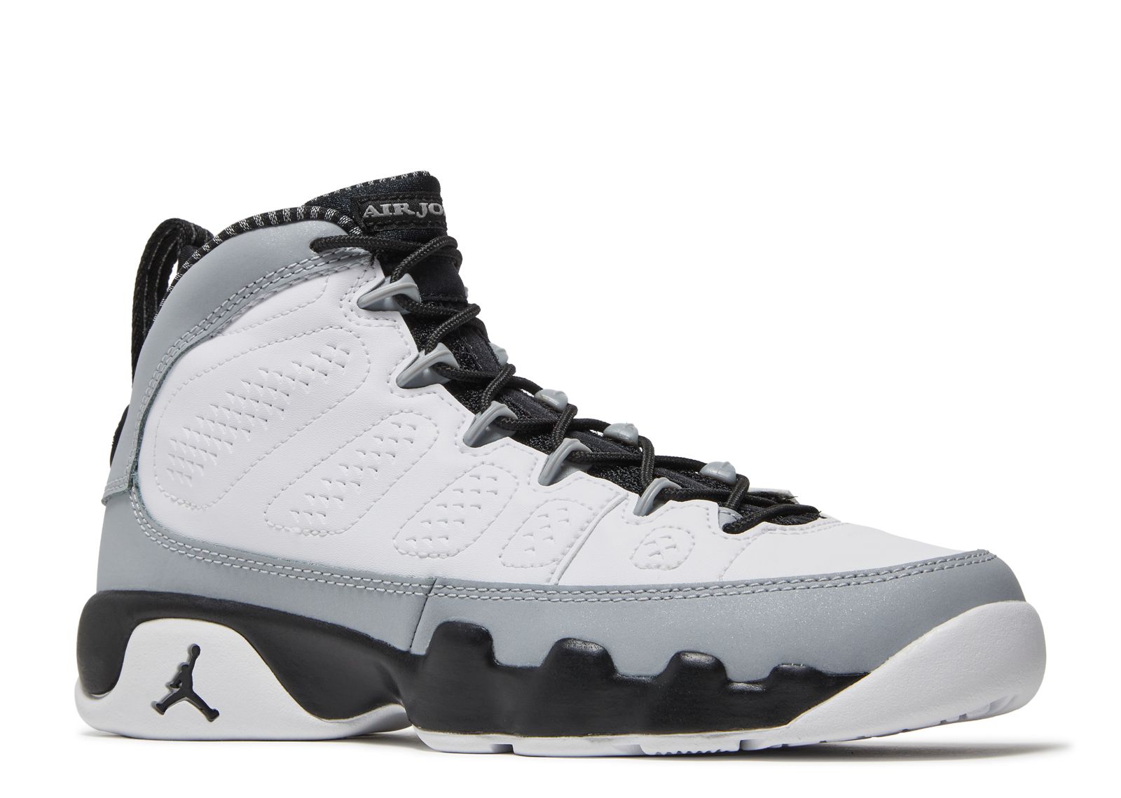 retro 9 white black wolf grey