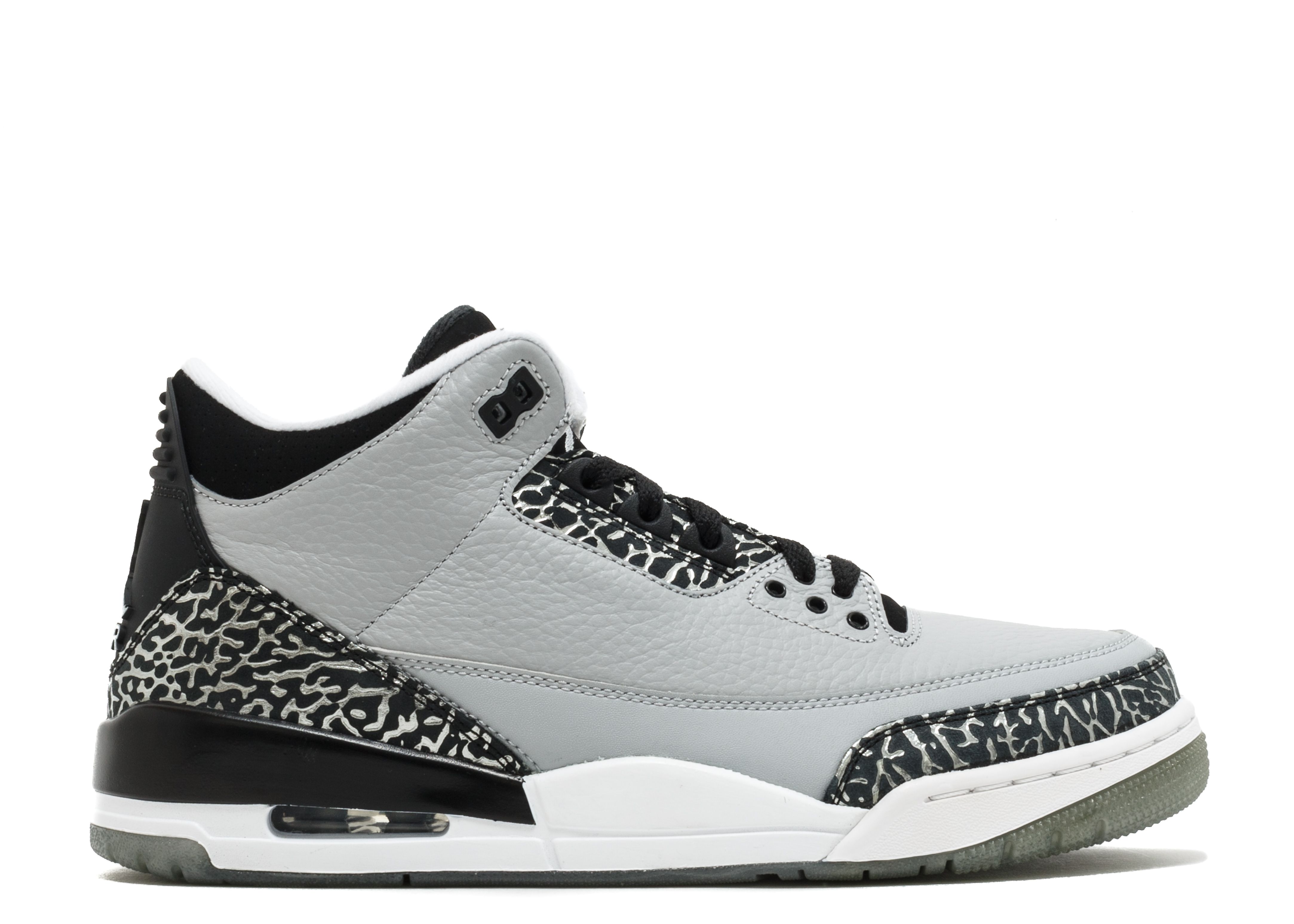 jordan 3 black and grey