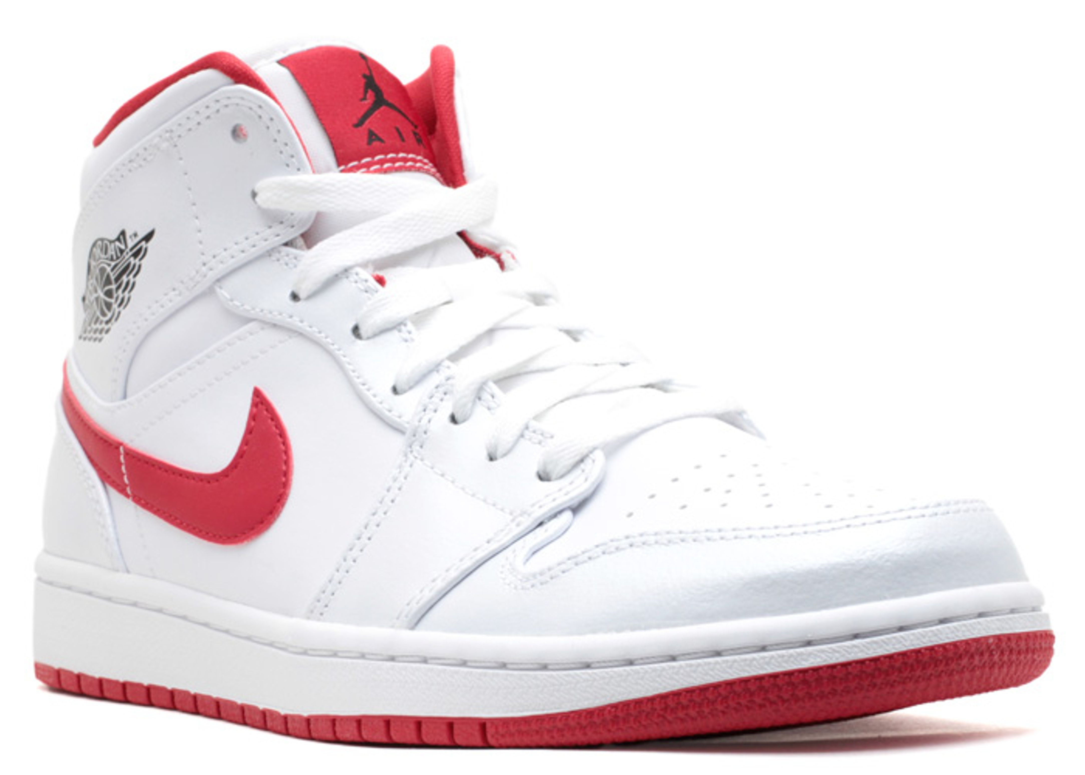 Jordan 1 Retro White Gym Red Men's - 554724-101 - US