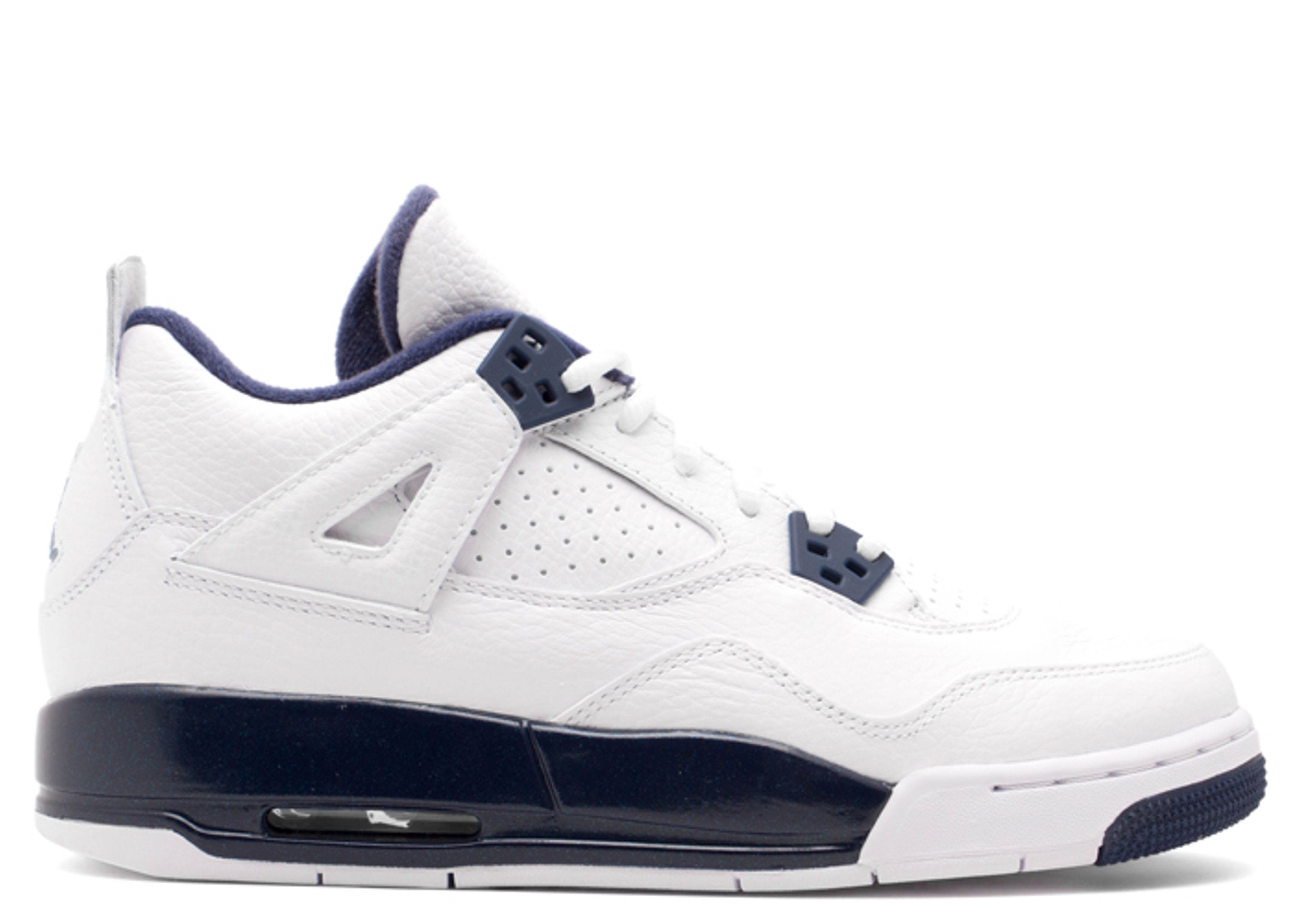 jordan 4 navy blue and white