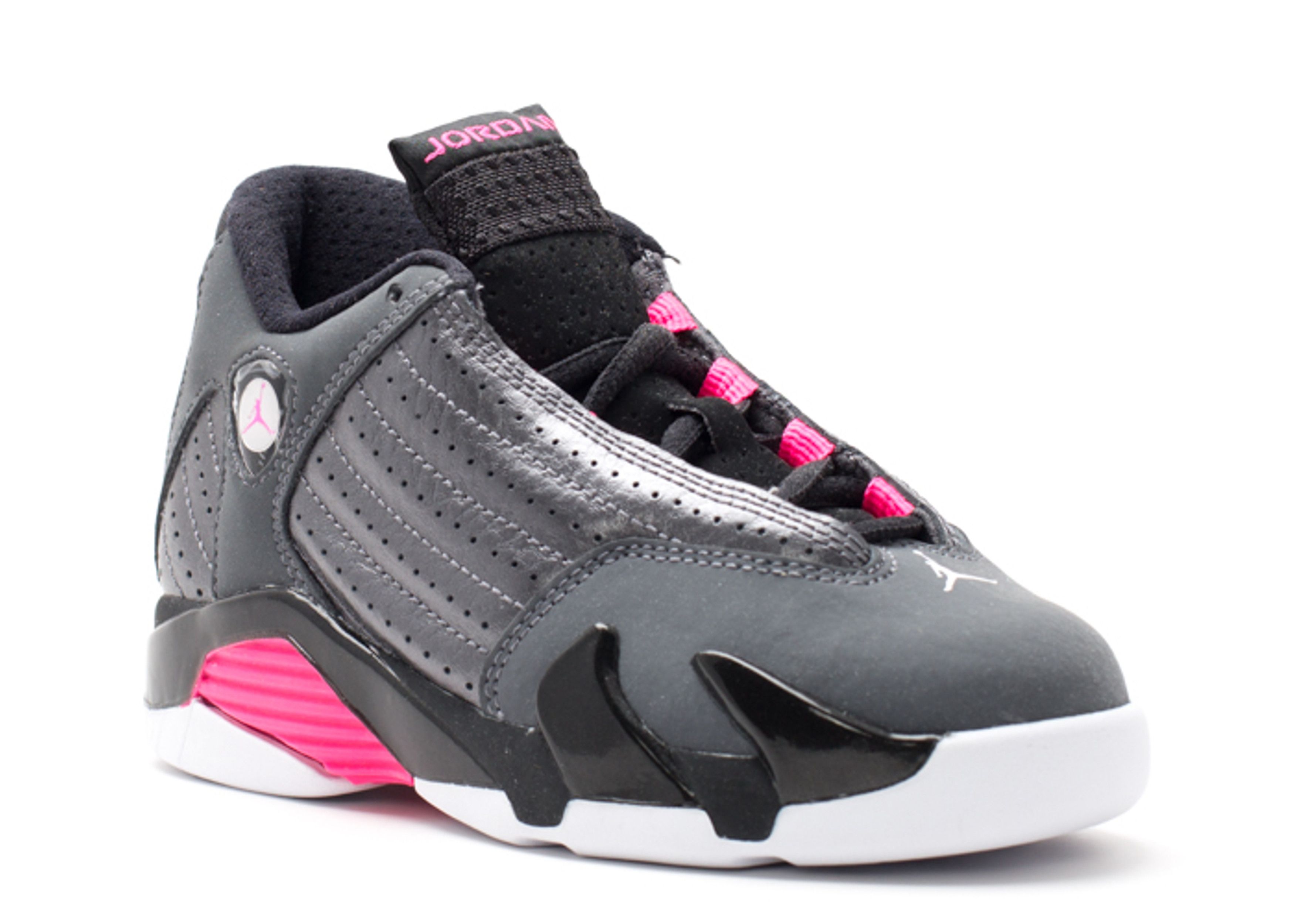 Jordan retro 14 pink and black deals