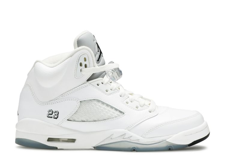 jordan 5 retro white metallic silver