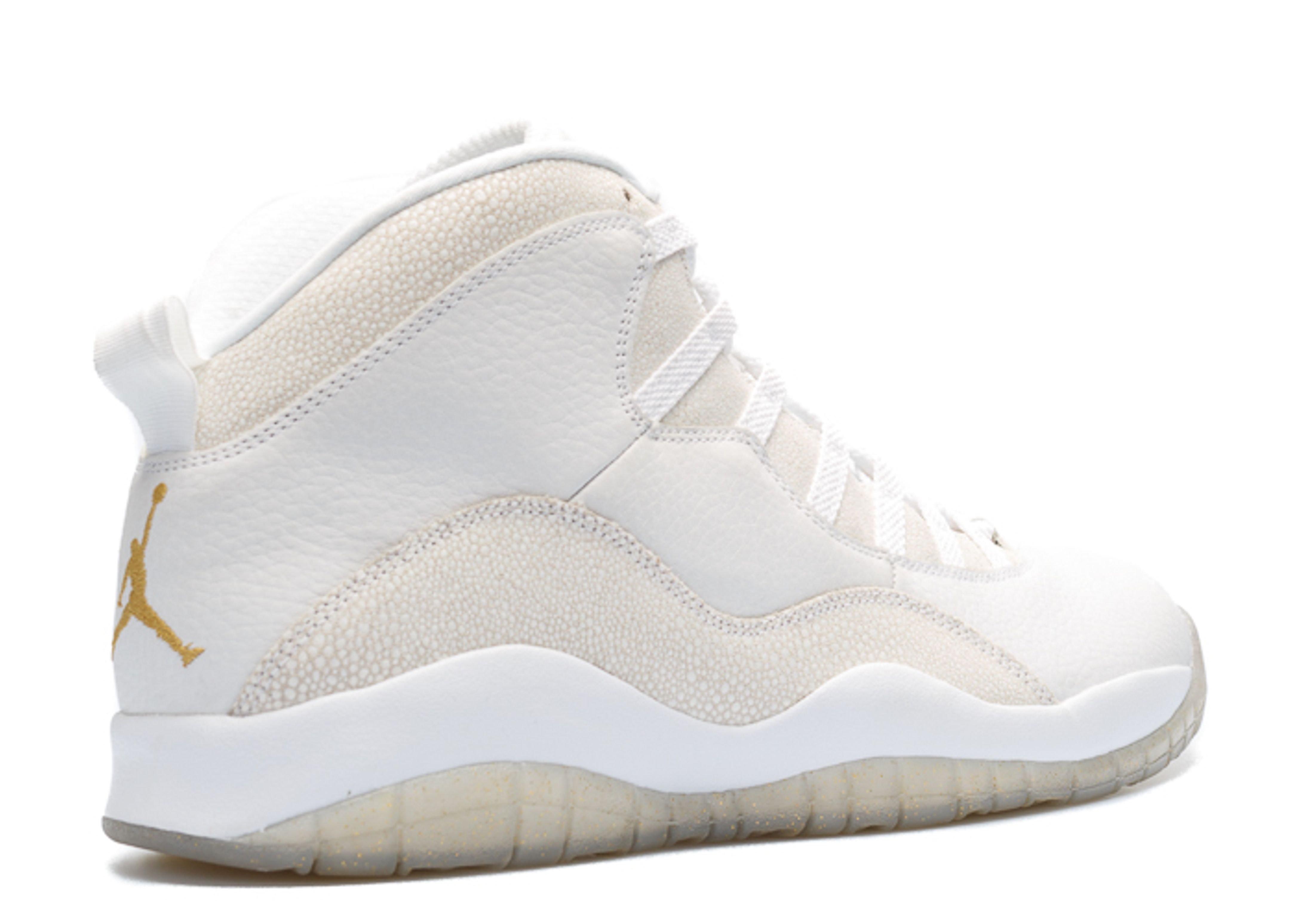 jordan 10 white and gold