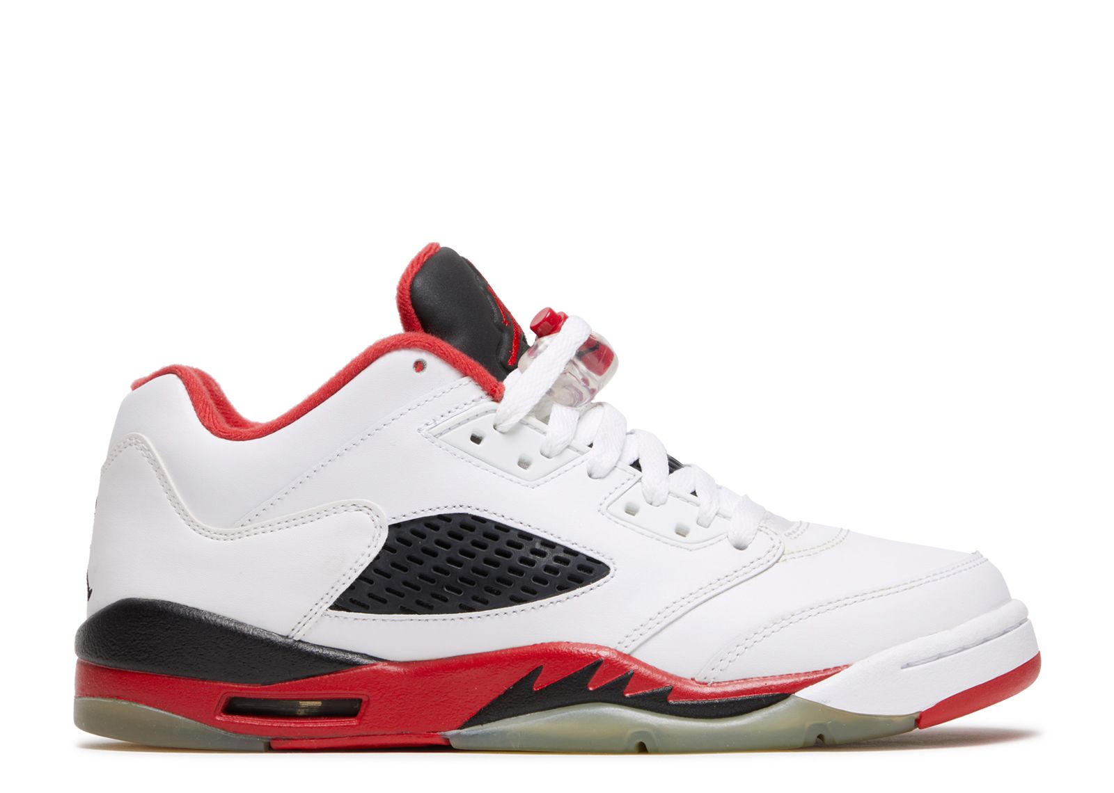 Jordan 5 low red and black best sale