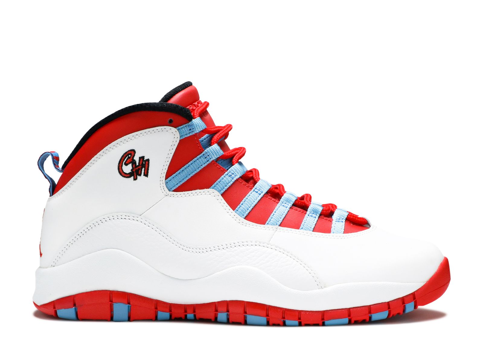 Air Jordan 10 Retro 'City Pack Chicago' - Air Jordan - 310805 114 -  white/university blue-black-bright crimson | Flight Club