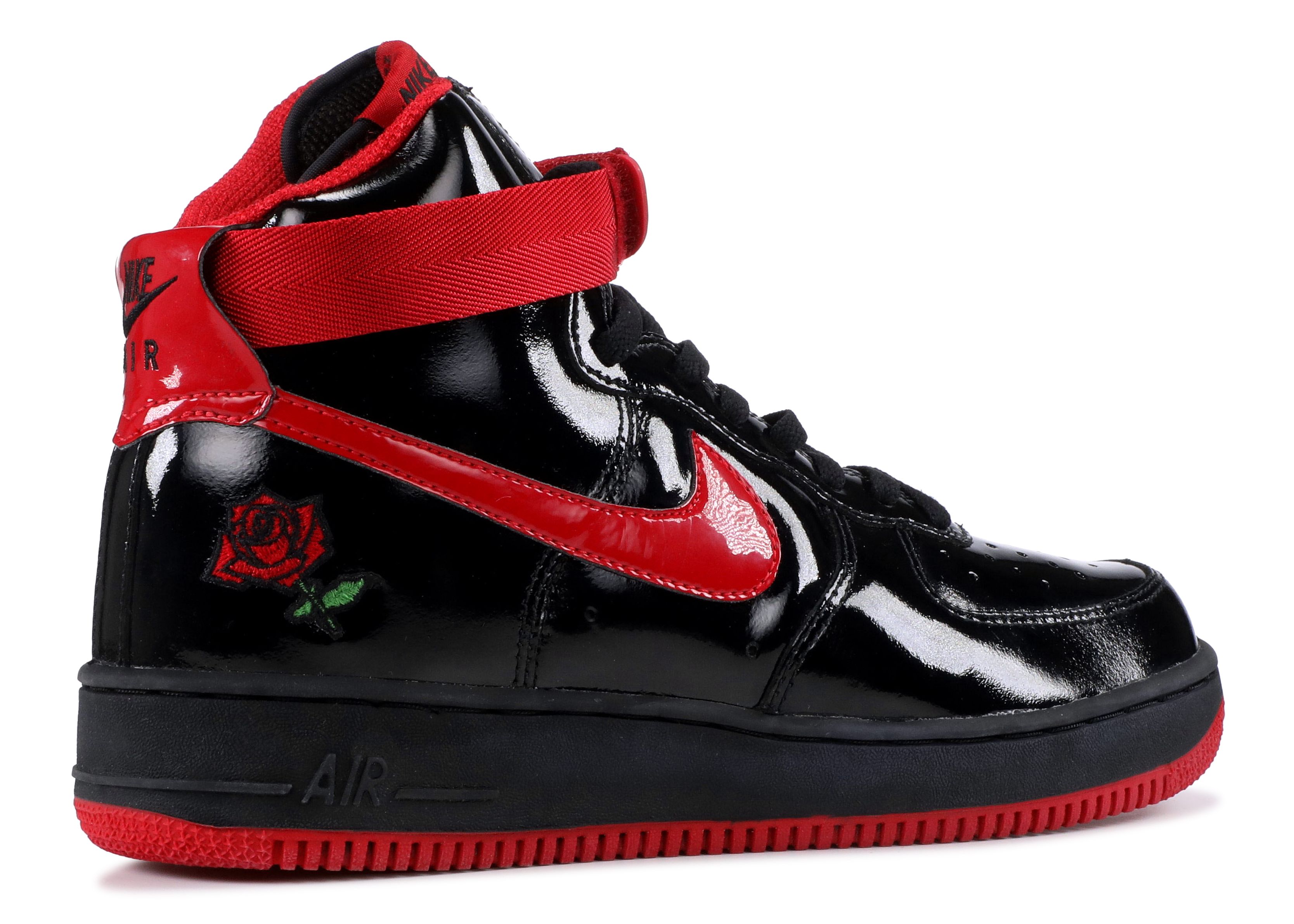 Air Force 1 High 'Rose' - Nike - 624038 061 - black/varsity red 